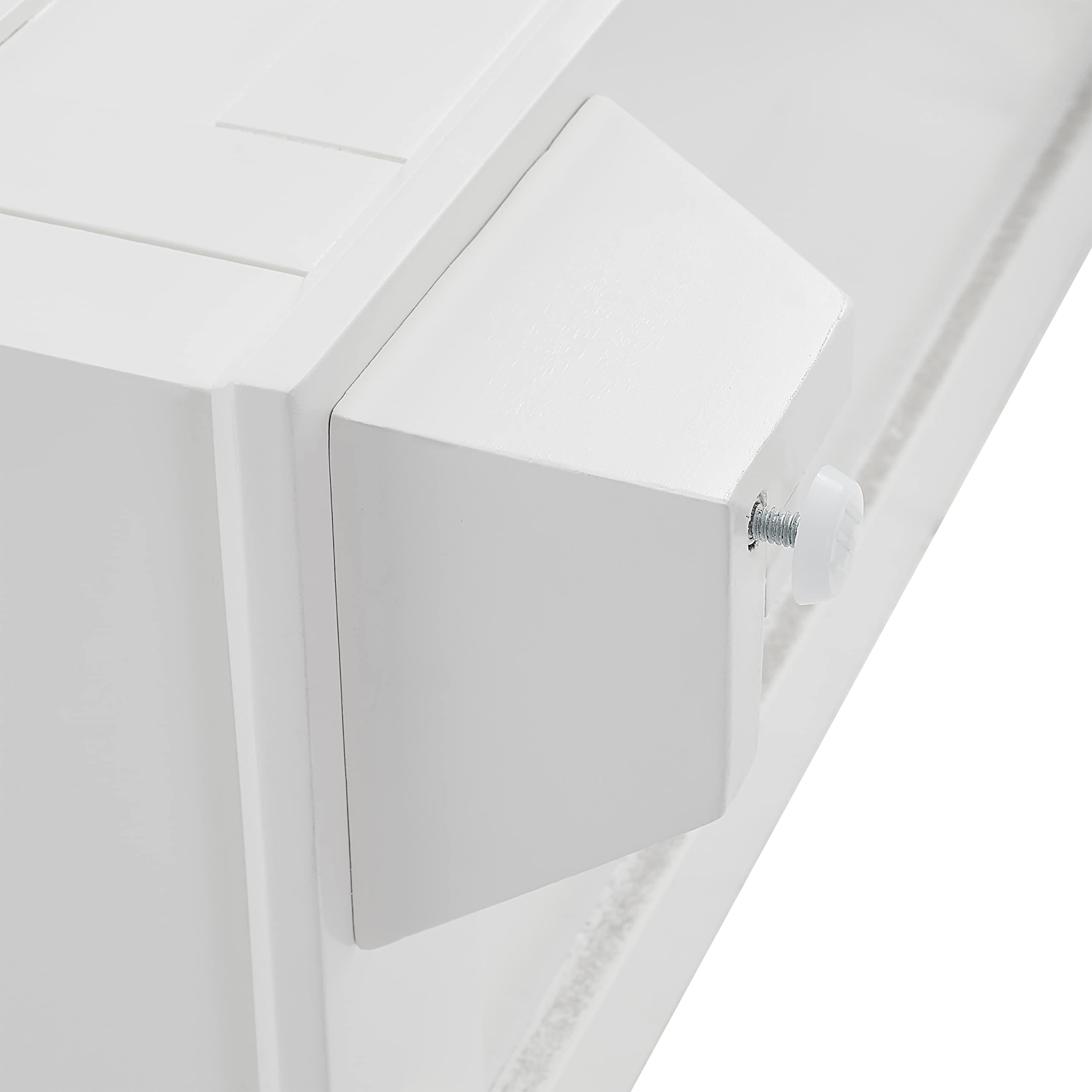 Crosley Lydia White Accent Storage Cabinet - Kitchen Buffet, Living Room Bar, Entryway Organizer | Stylish Home Decor for Dining & Entertainment Spaces
