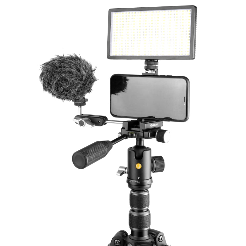 VEO 3T 265HCBP Carbon Fiber Travel Tripod with Extended Height - Lightweight Compact Camera Stand for Photography, Hiking & Outdoor Adventures