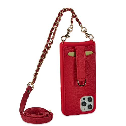 Red - Chain & Leather Strap