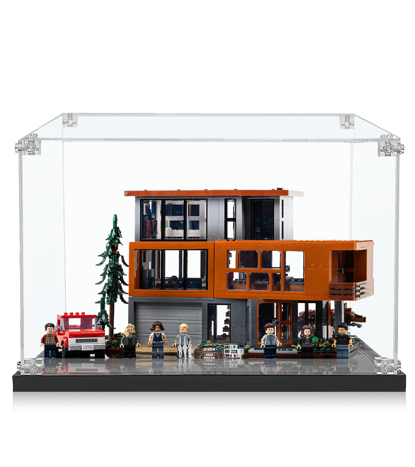 LEGO® Ideas The Evolution of STEM 21355 Display Case - Premium Acrylic Showcase for LEGO Sets - Perfect for Home Decor, Office Display & Collector's Showcase