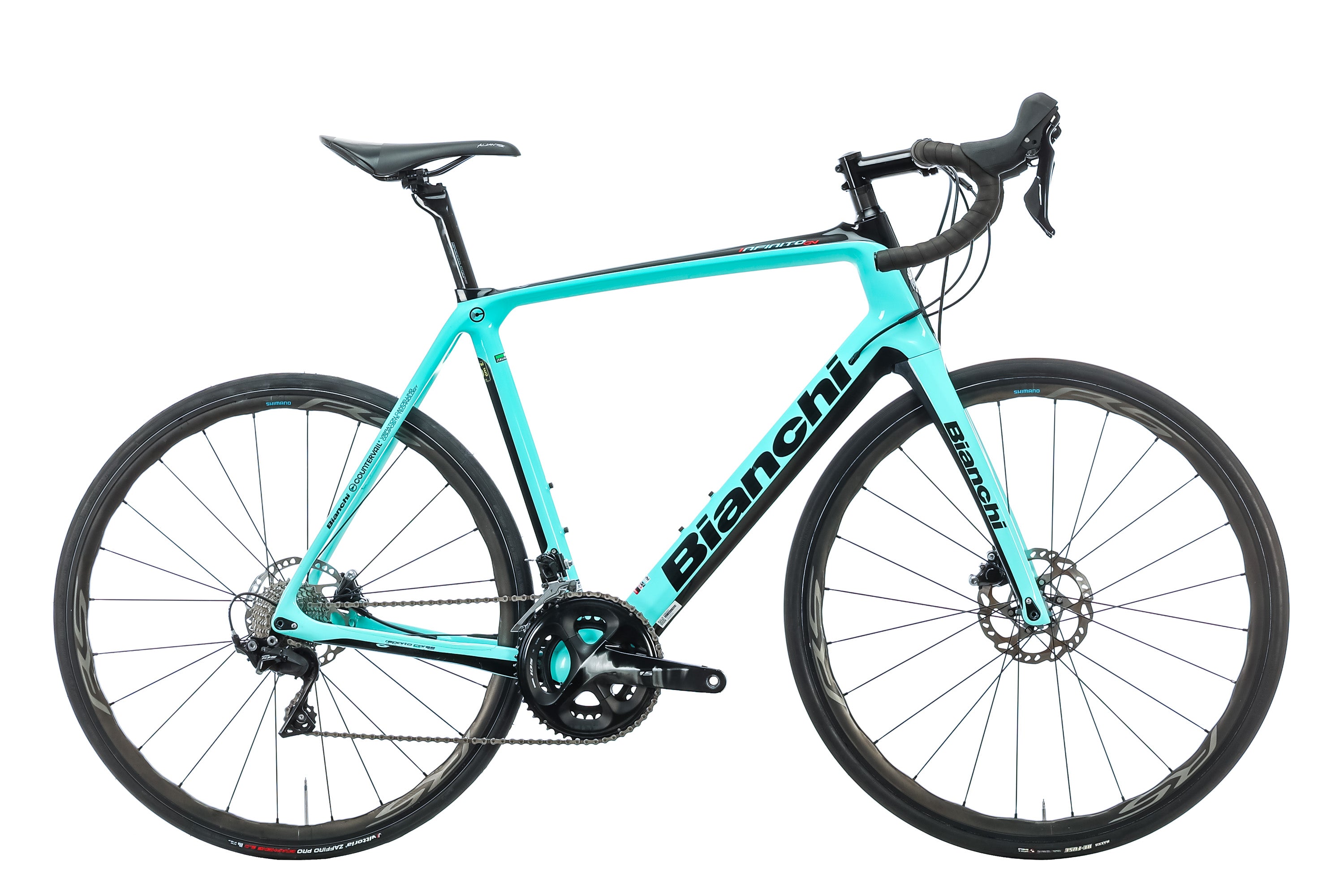 Bianchi Infinito CV Disc 105 Road Bike 2019 - 59cm Carbon Frame Endurance Bike for Long Distance Cycling & Commuting