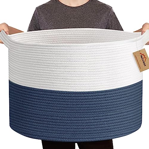 White & Dark Blue