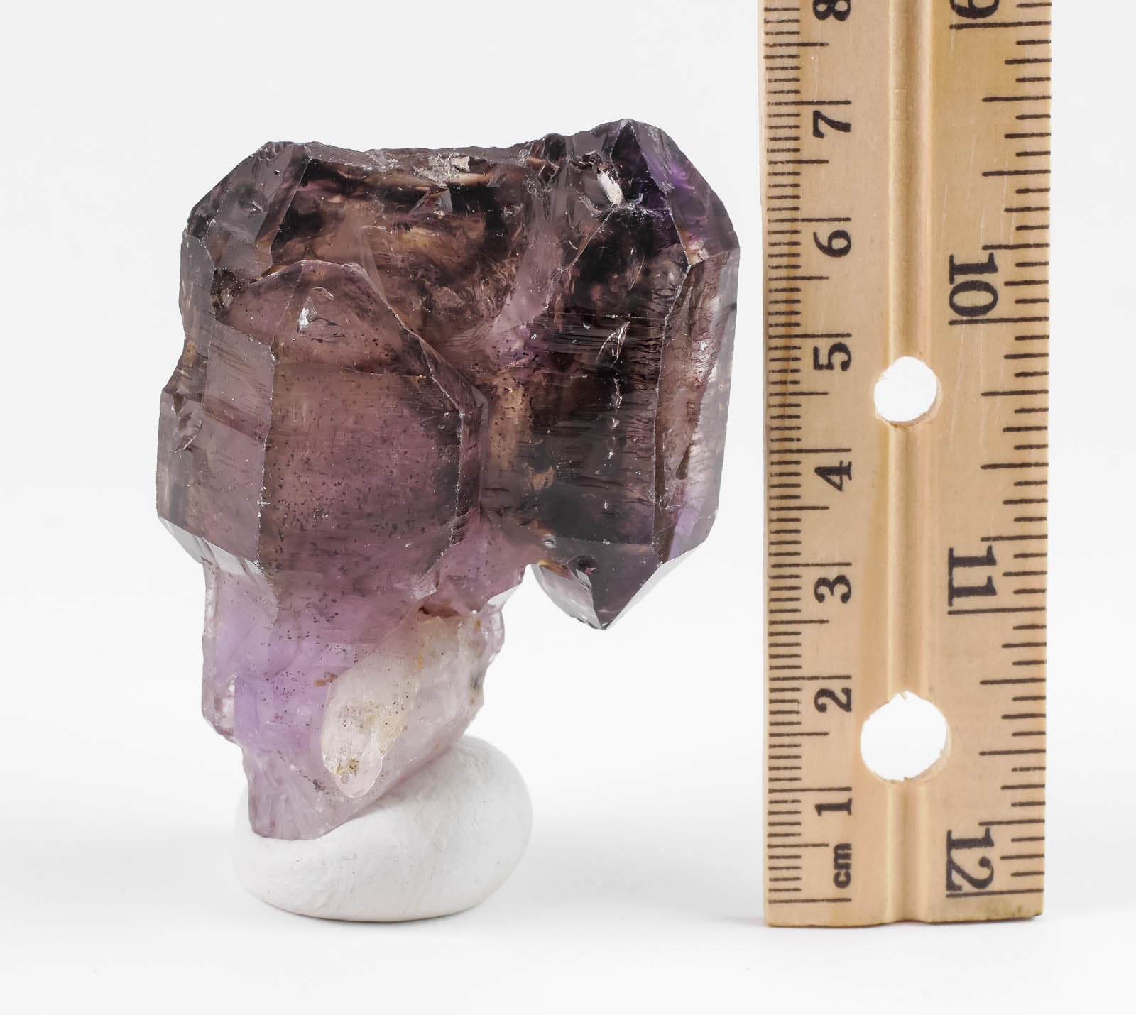 Natural Amethyst Scepter with Red Hematite Needles | Raw Purple Crystal | February Birthstone Jewelry | Unique Spiritual Gift for Women | Boho Home Decor | Meditation & Healing Crystal | 38577