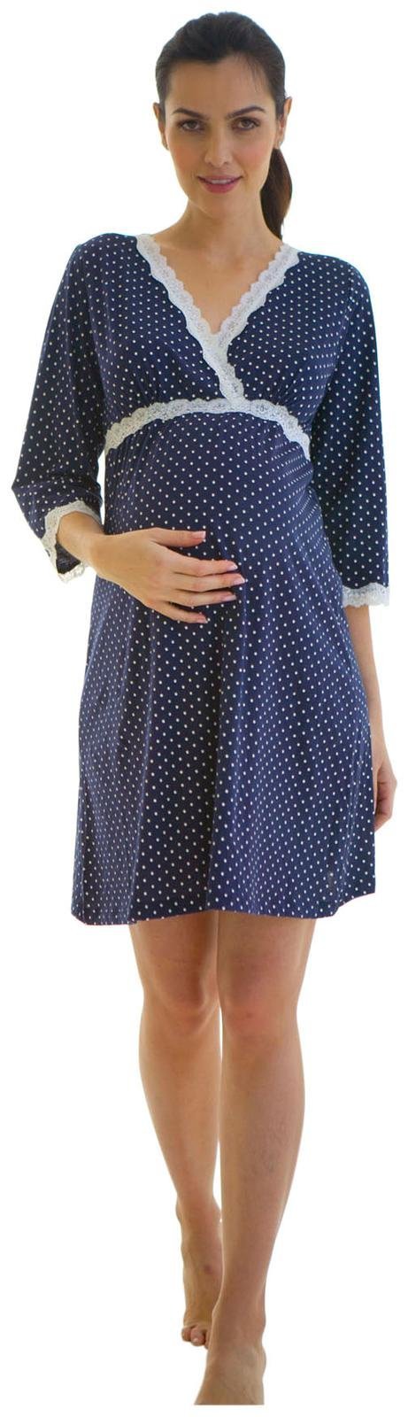 Stylish Women's Maternity Kimono Robe - Soft & Comfortable Pregnancy Loungewear - Perfect for Nursing, Hospital Stay & Relaxing at Home