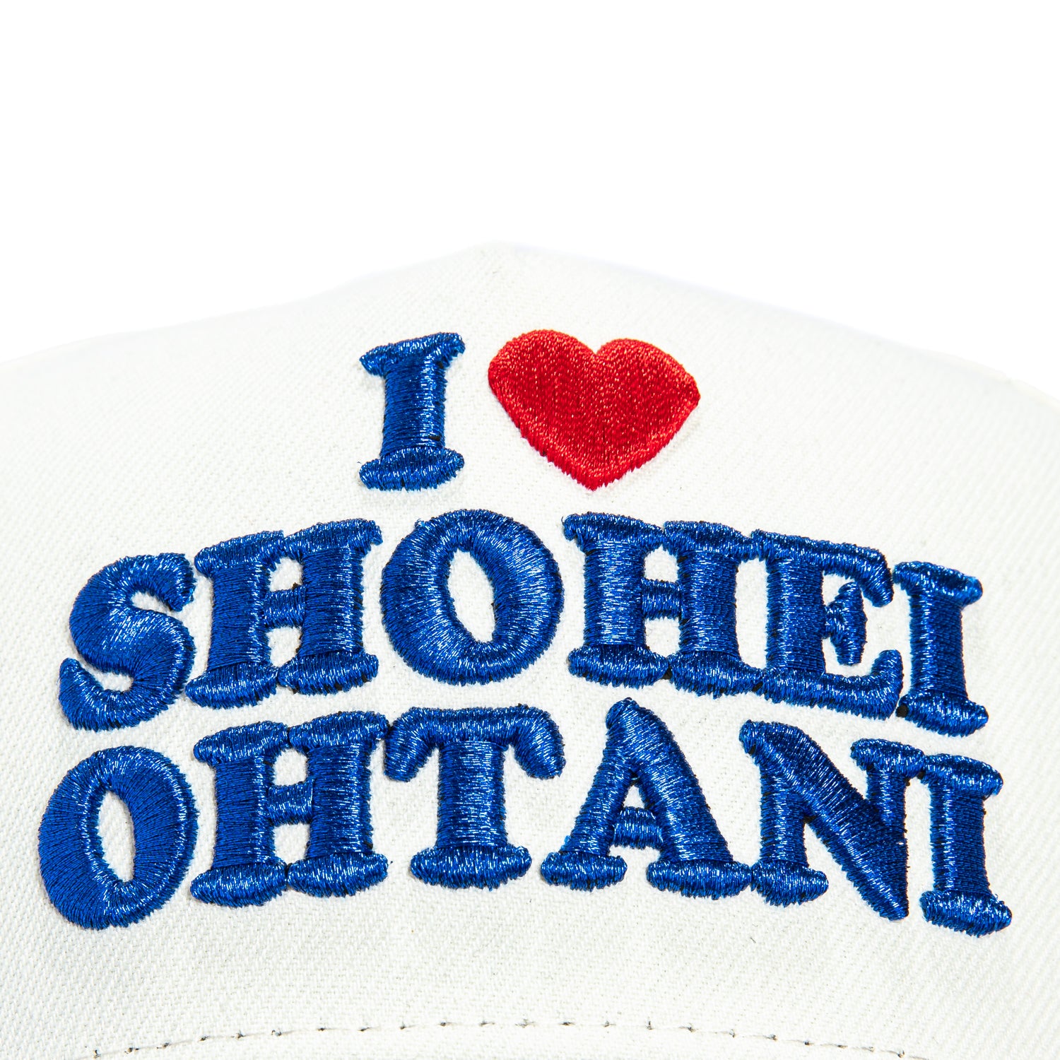 New Era 9Forty A Frame Los Angeles Dodgers I Heart Shohei Ohtani Snapback Hat - White & Royal Blue - Baseball Cap for Men & Women - Perfect for Games, Fan Gear & Streetwear Fashion