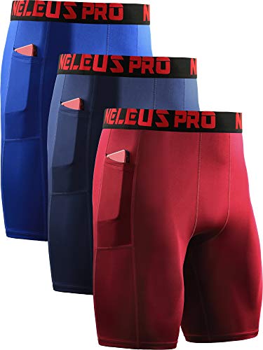 6064 Blue/Navy/Red,3 Pack