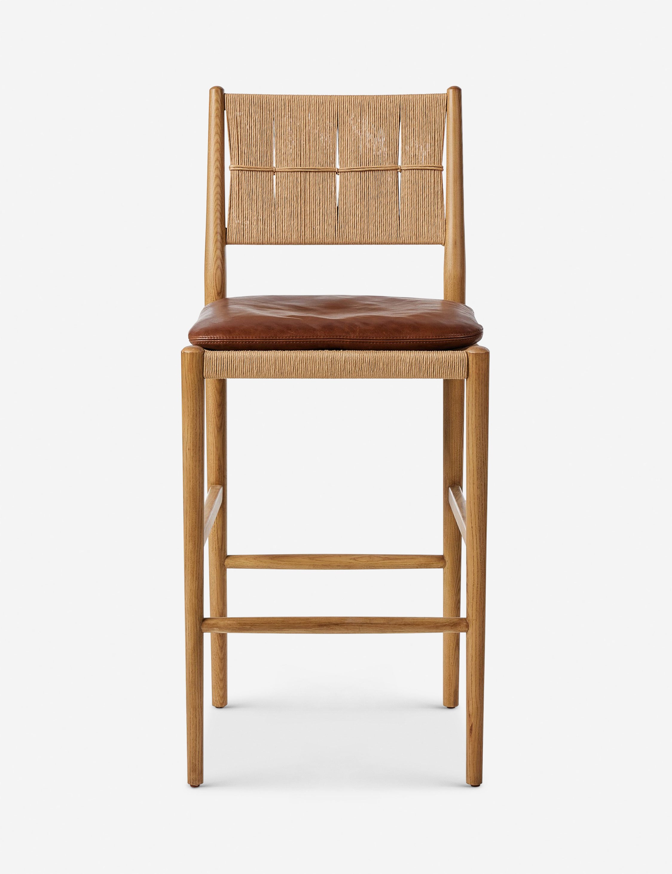 Amber Lewis x Four Hands Dara Bar and Counter Stool - Modern Kitchen Island & Breakfast Nook Seating for Home & Restaurant Use