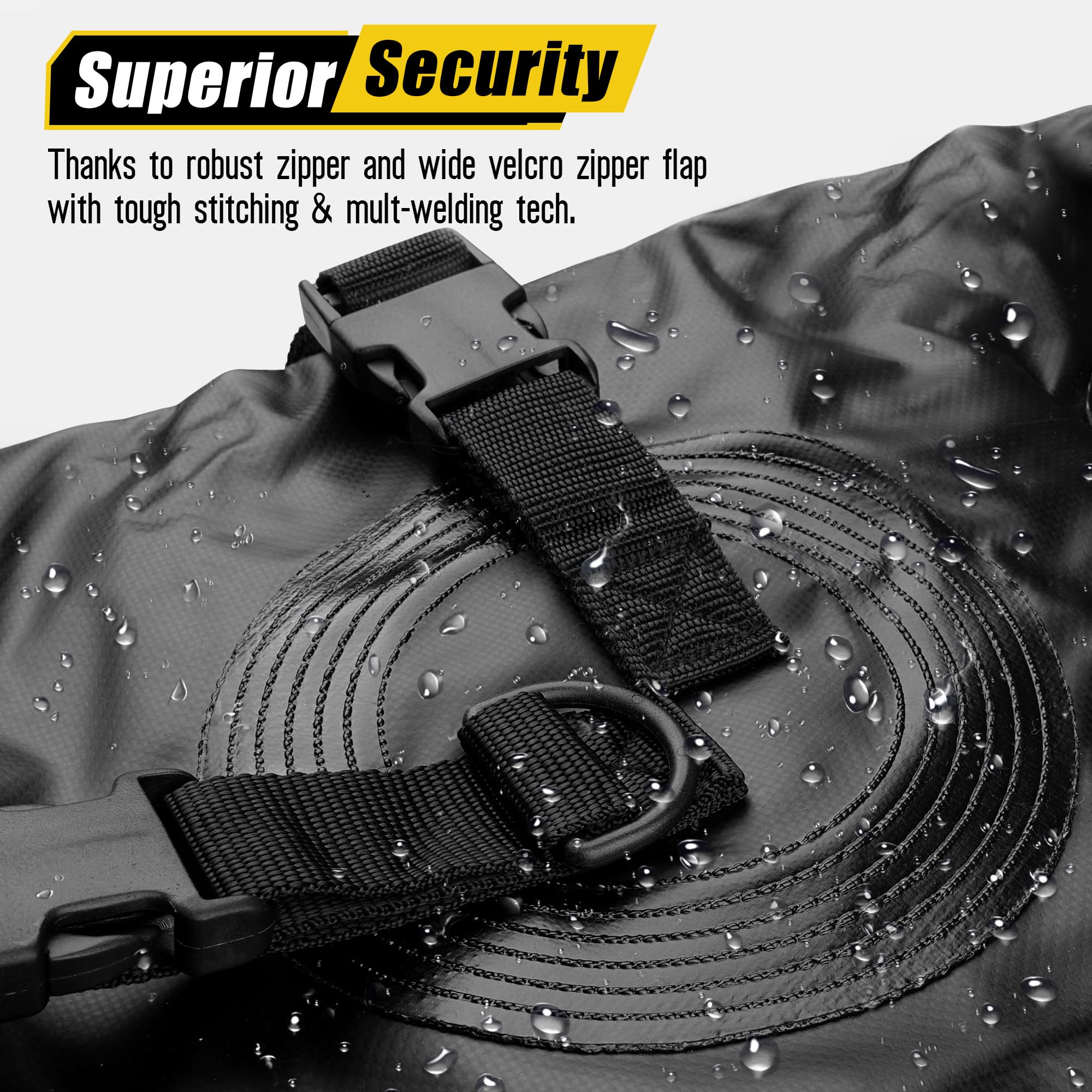 ARKSEN 21.5 Cubic Feet Waterproof Roof Top Cargo Bag - Fits 64
