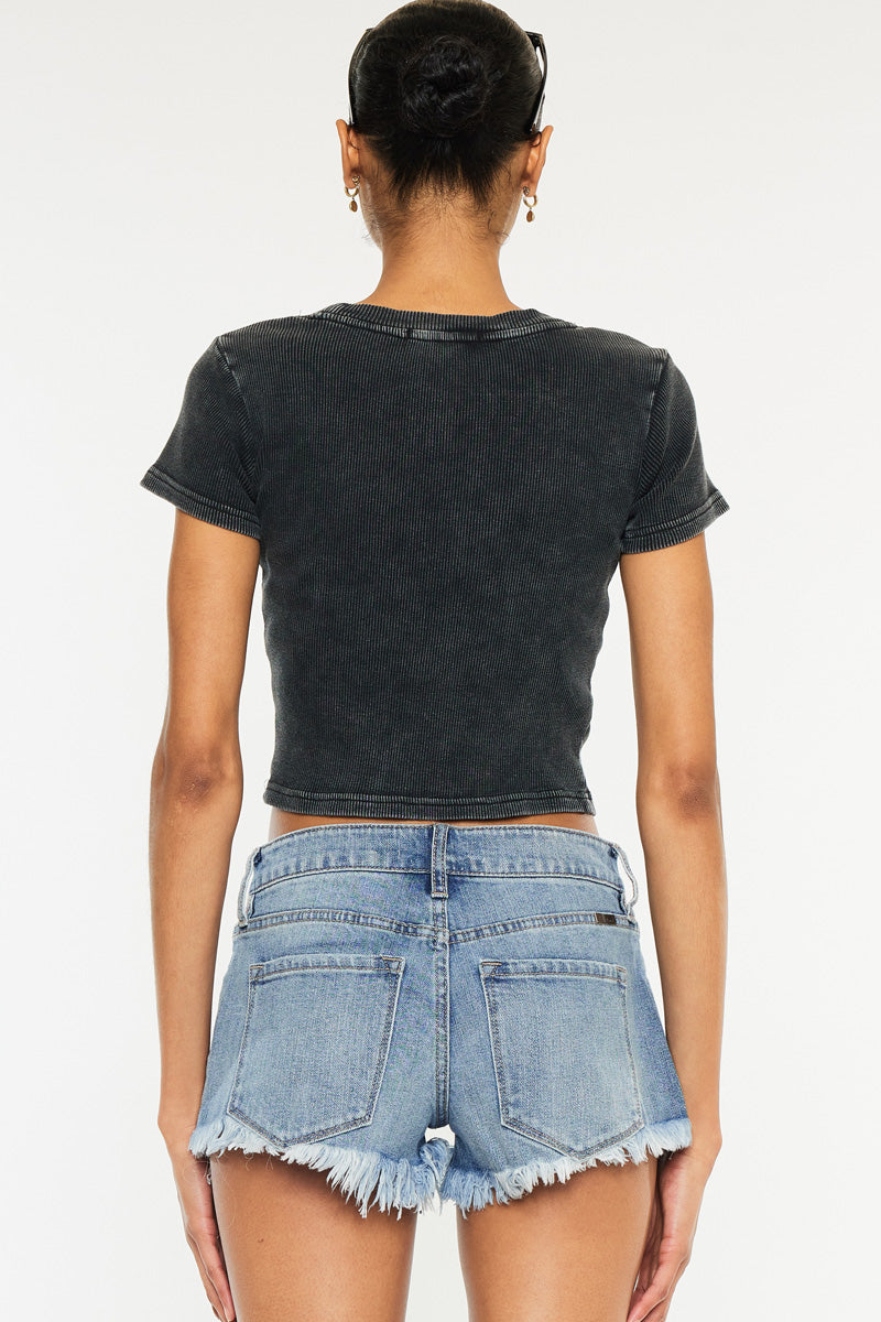 Jolee Low Rise Shorts for Women - Comfortable Stretch Denim Shorts | Perfect for Summer, Beach, and Casual Outfits