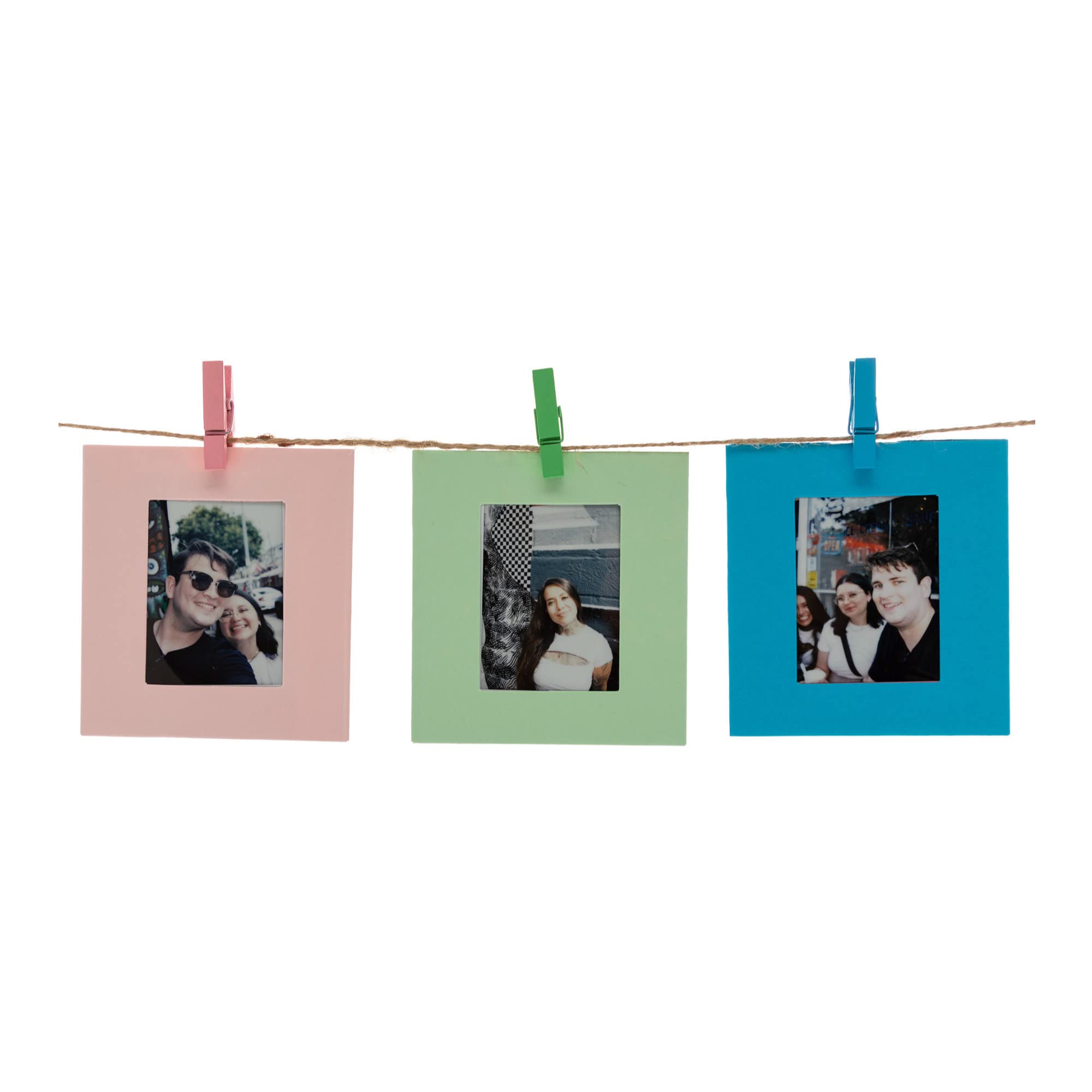Fujifilm Instax Mini Twin Film Pack (100 Exposures) with Storage Box, Hanging Frames & DIY Postcard Set - 6-Piece Instant Photo Bundle for Parties, Travel & Home Decor