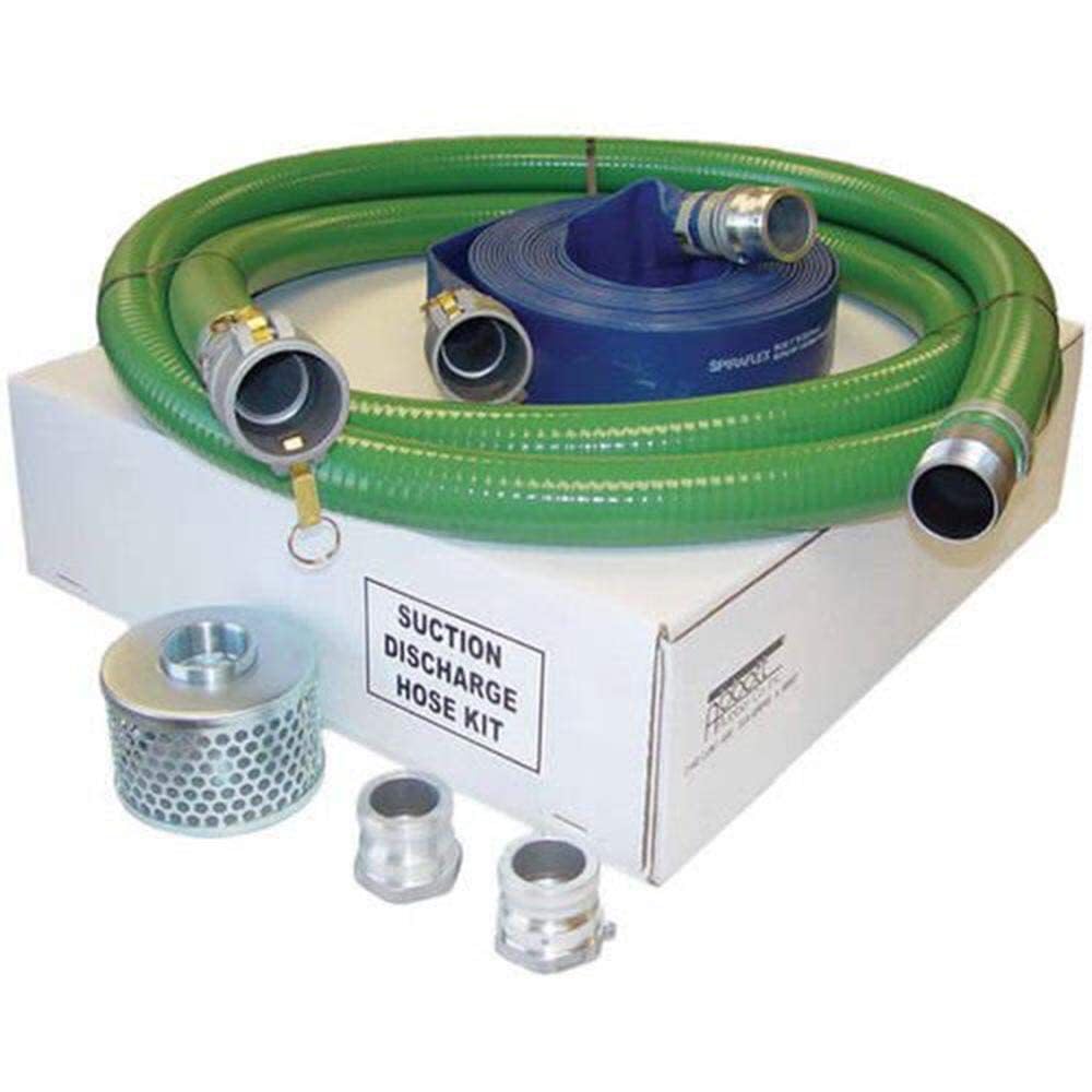 Honda 1-1/2 Inch Water Pump Camlock Hose Kit - Heavy Duty for Irrigation, Construction & Emergency Water Transfer