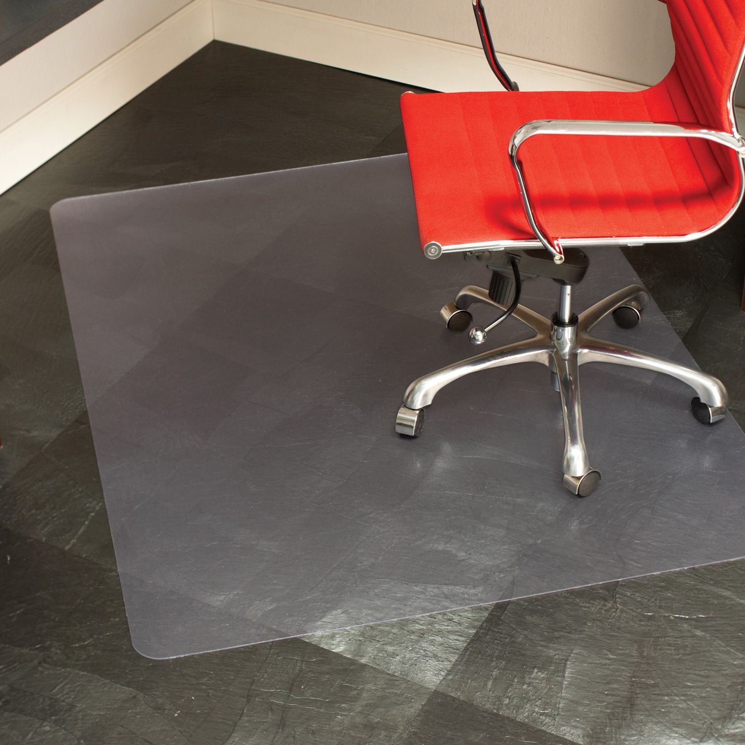 ES Robbins Heavy-Duty Rectangular Chairmat for Hard Floors - 46