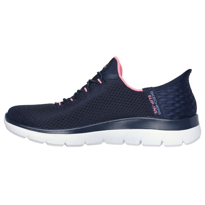 Women's Slip-On Sneakers with Diamond Accents - Comfortable Casual Shoes for Walking, Travel & Everyday Wear