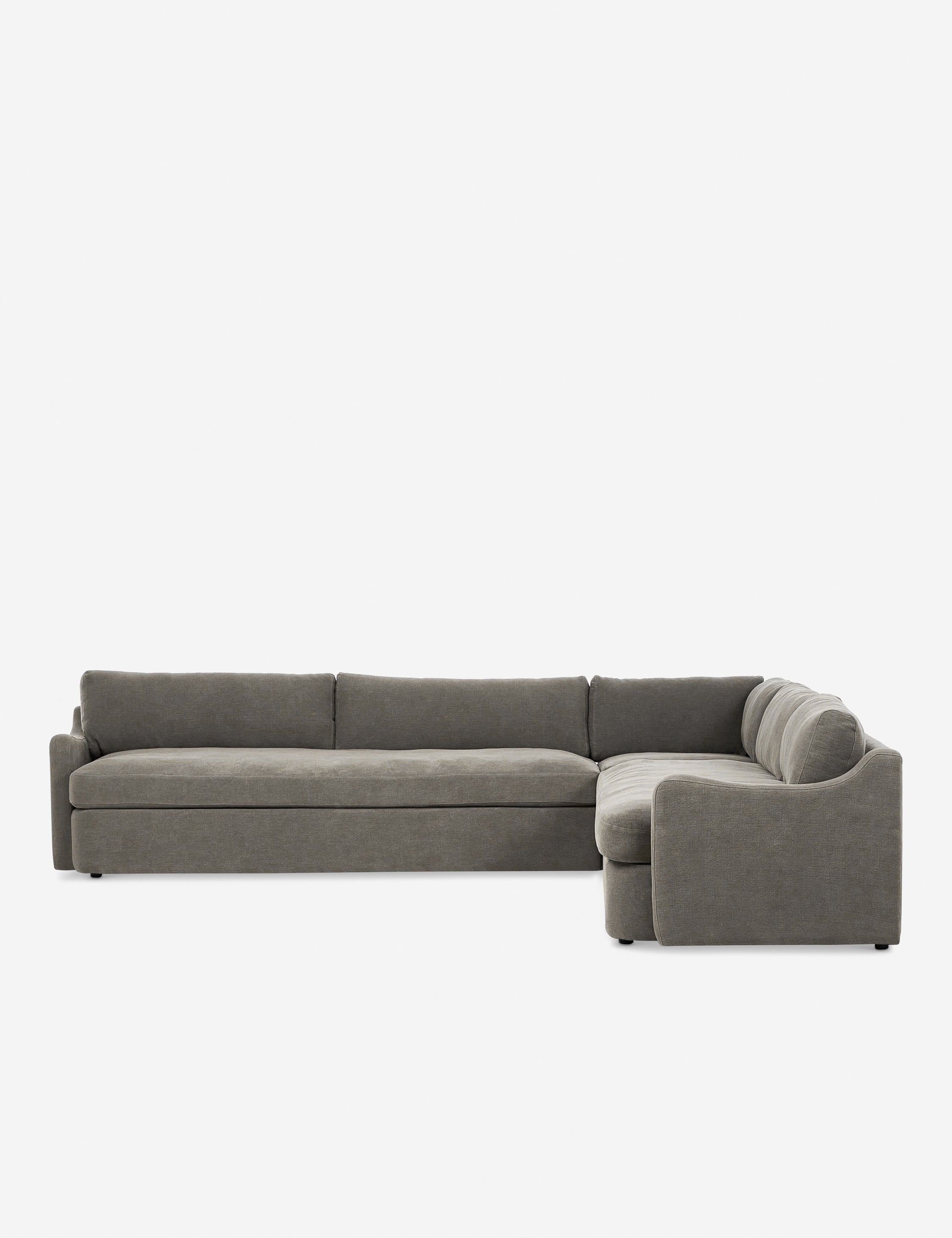 Aurelia Sectional Sofa by Amber Lewis x Four Hands - Modern Living Room Furniture for Home & Office Comfort