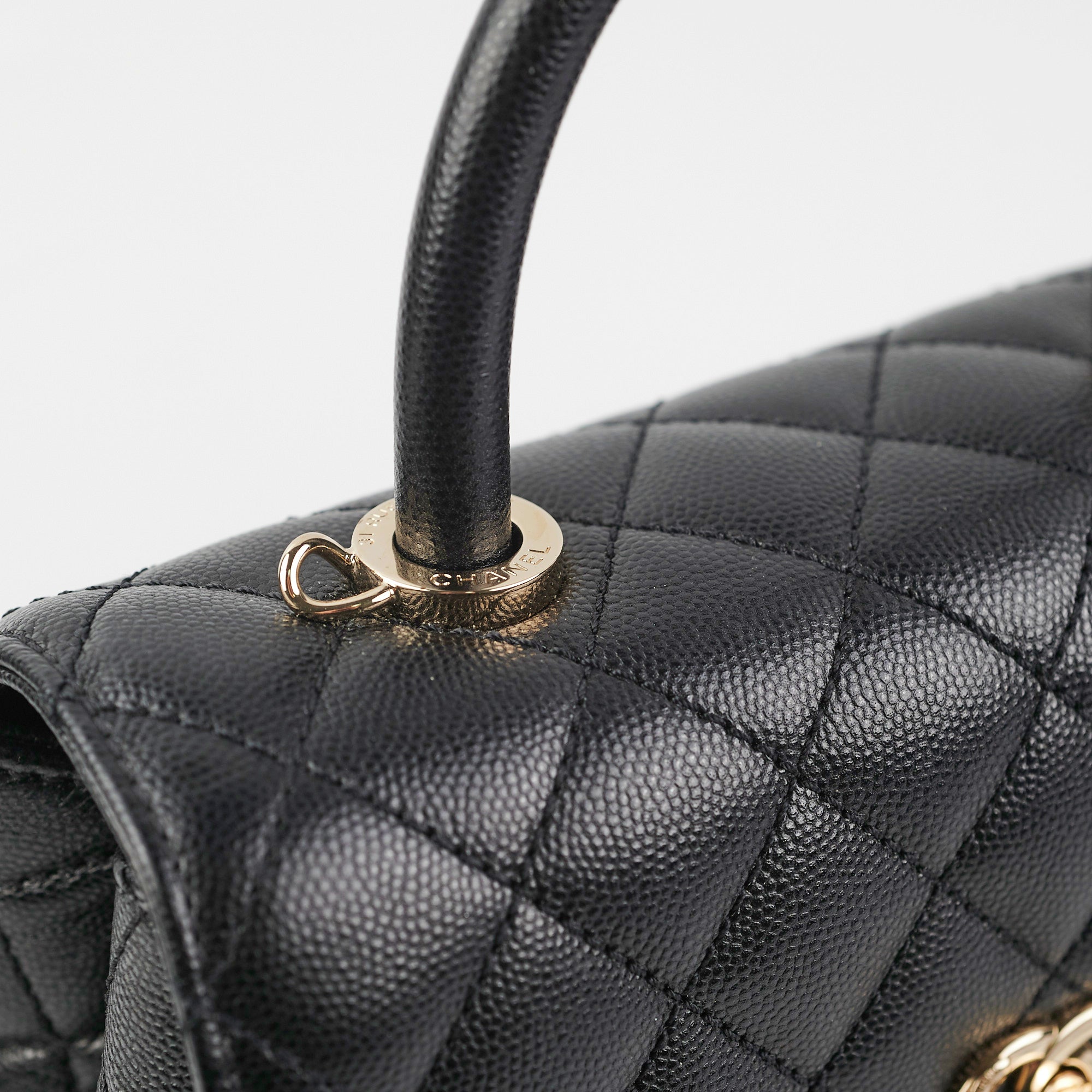 Chanel Small Coco Handle Bag in Black Caviar Leather - Perfect for Evening Events & Luxury Fashion Accessories