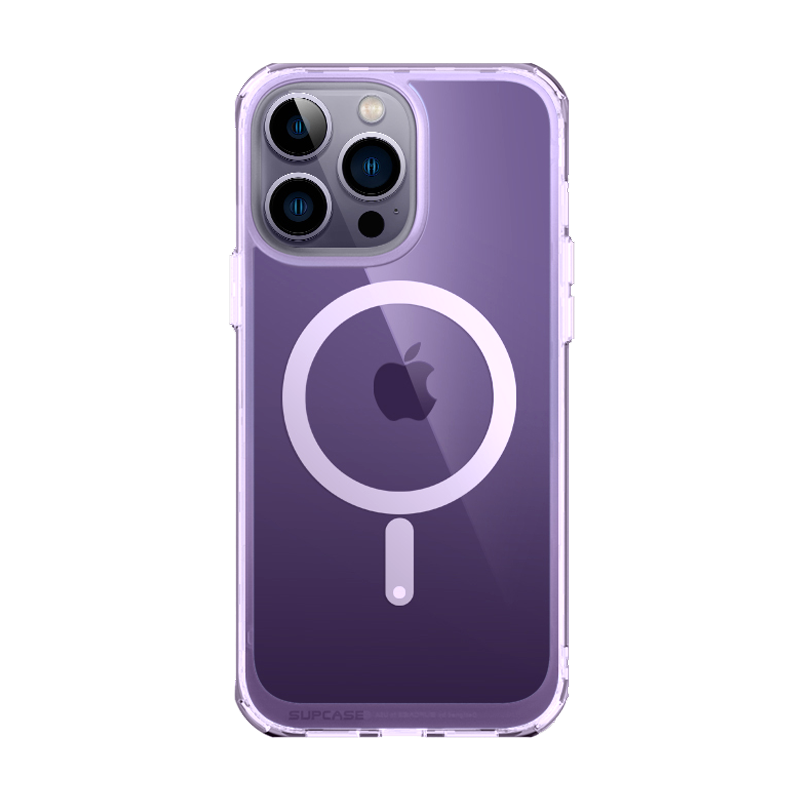 iPhone 14 Pro Max 6.7 Inch Unicorn Beetle MAG Slim Clear MagSafe Case - Purple Fog | Shockproof Protective Cover with Magnetic Alignment for Wireless Charging | Perfect for Work, Travel & Outdoor Activities