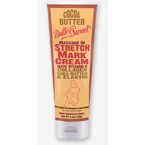 Organic Cocoa Butter Stretch Mark Cream for Pregnancy & Skin Repair - 4.4 oz - Moisturizing Body Lotion for Dry Skin, Scars & Wrinkles - Perfect for Moms & Postpartum Care