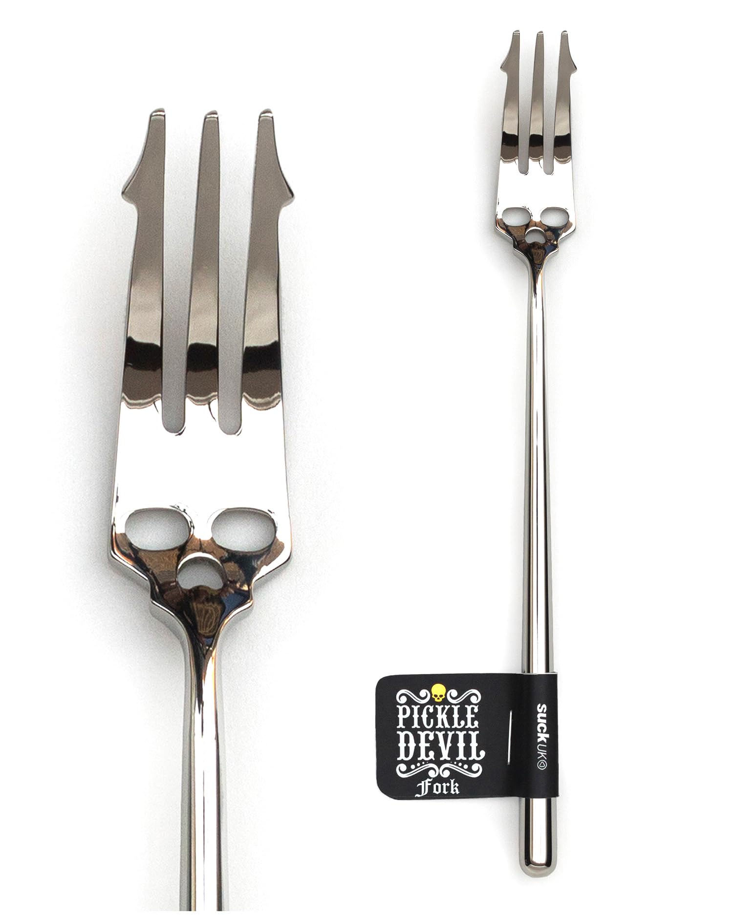 Gothic Pickle Fork - Stainless Steel Pickle Grabber Tool for Unique Kitchen Accessories & Goth Decor | Perfect for Pickles, Olives & Cocktail Garnishes | Dark Aesthetic Kitchen Gadget for Halloween & Gothic Themed Parties