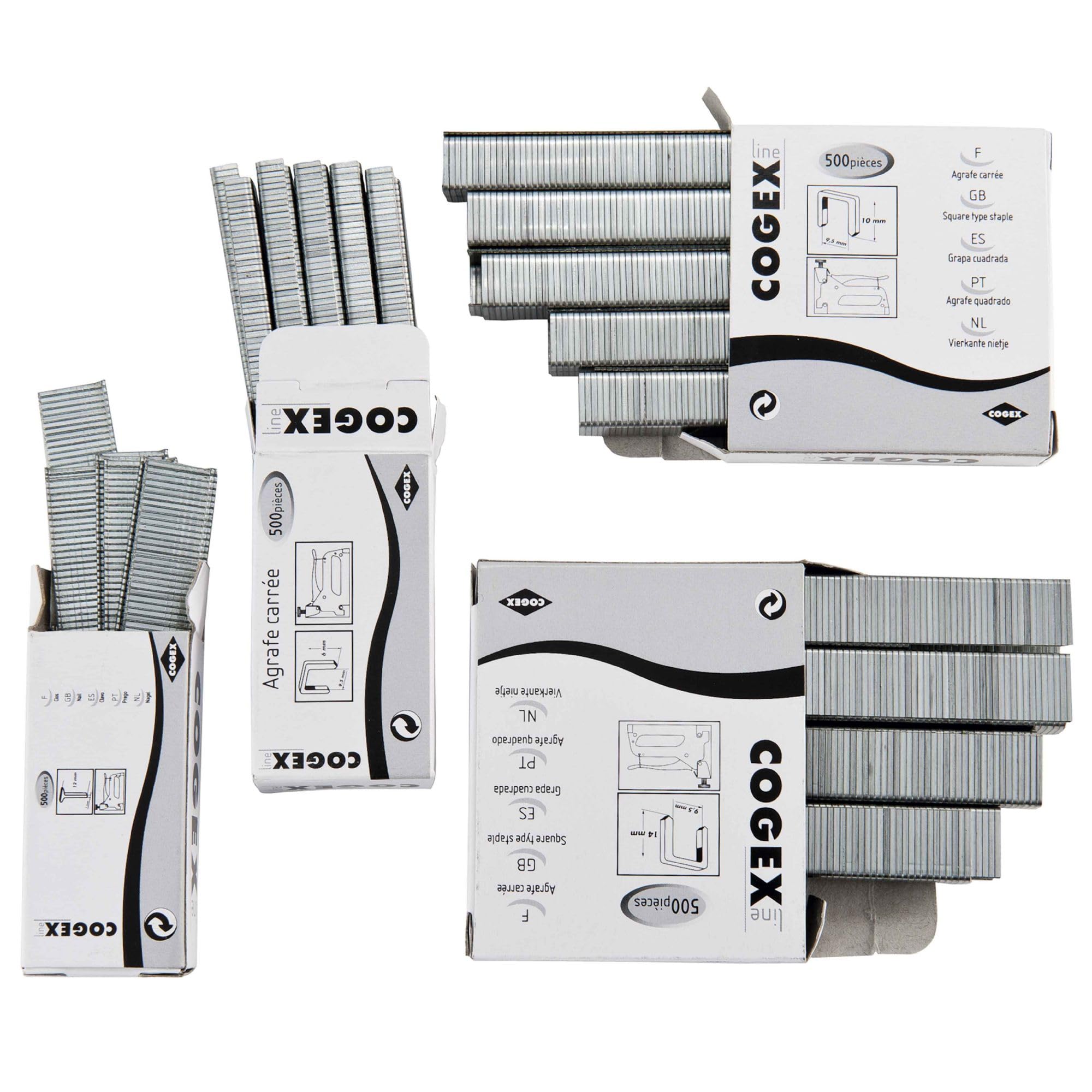 60344 Staples Small/Large 1500/500 Count - Heavy Duty Stapler Refills for Office, School & Home Use - Compatible with Most Standard Staplers