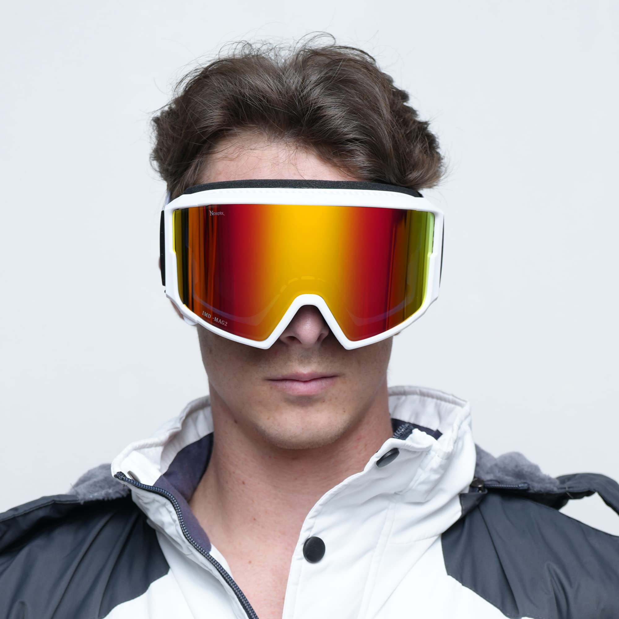Nordik ODIN Ski Goggles - Interchangeable Lens Snow Goggles for Men & Women | Anti-Fog UV Protection for Skiing, Snowboarding & Winter Sports