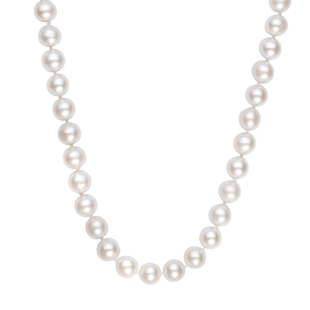 14K Gold 8-9mm Pearl Necklace for Women - Elegant & Timeless Jewelry Gift for Brides, Anniversaries & Special Occasions
