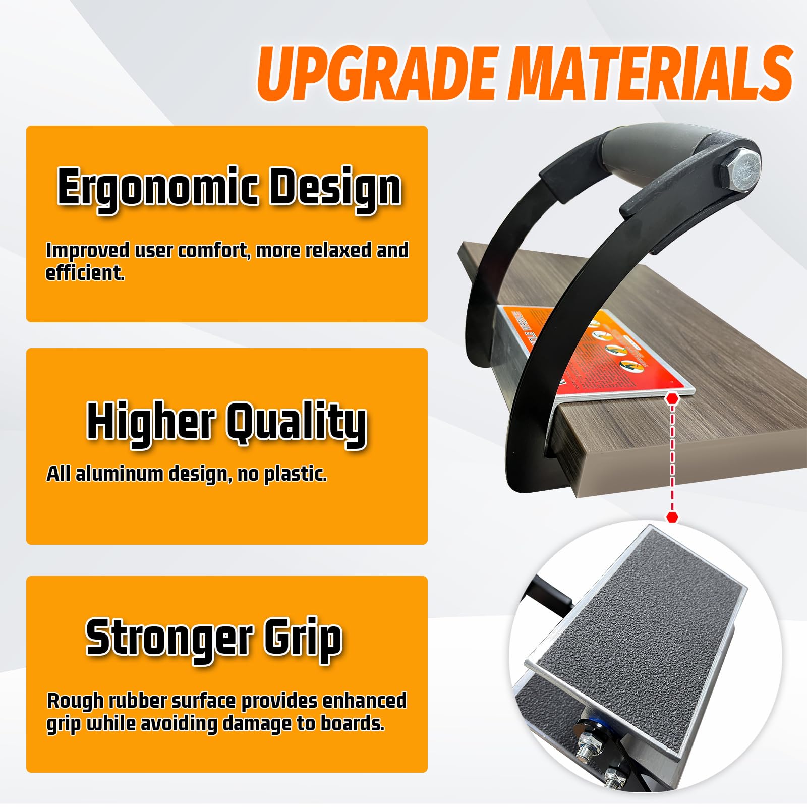 **Mental Panel Carrier Lifting Tool - Heavy Duty Plywood & Drywall Carrier with 0-1 Inch Adjustable Grip, Ergonomic Handle for Effortless Lifting - Ideal for Construction, Woodworking & DIY Projects**
