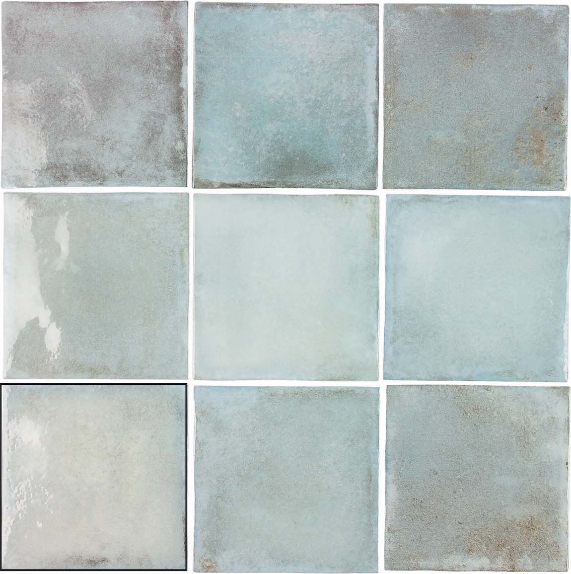 Southern Classic Tile 4x4 Pale Green Ceramic Wall & Floor Tile - Perfect for Kitchen Backsplash, Bathroom Shower, and Home Decor
