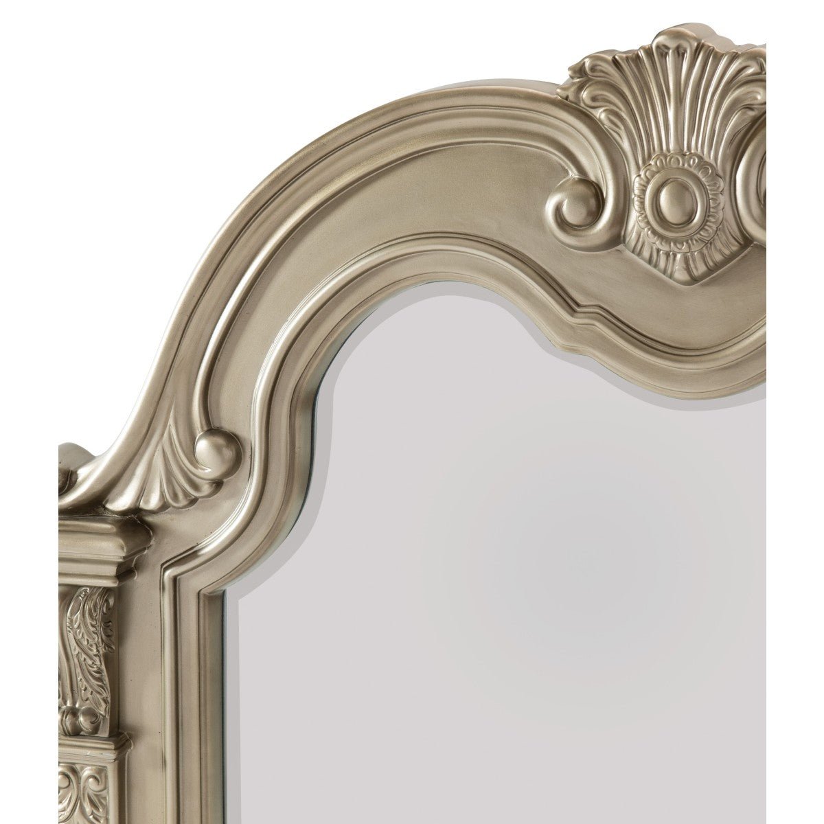 Cavalier Silver Mirror - Elegant Wall Mirror for Home Decor, Living Room, Bedroom & Bathroom - Perfect for Modern Interior Design & Selfie Background