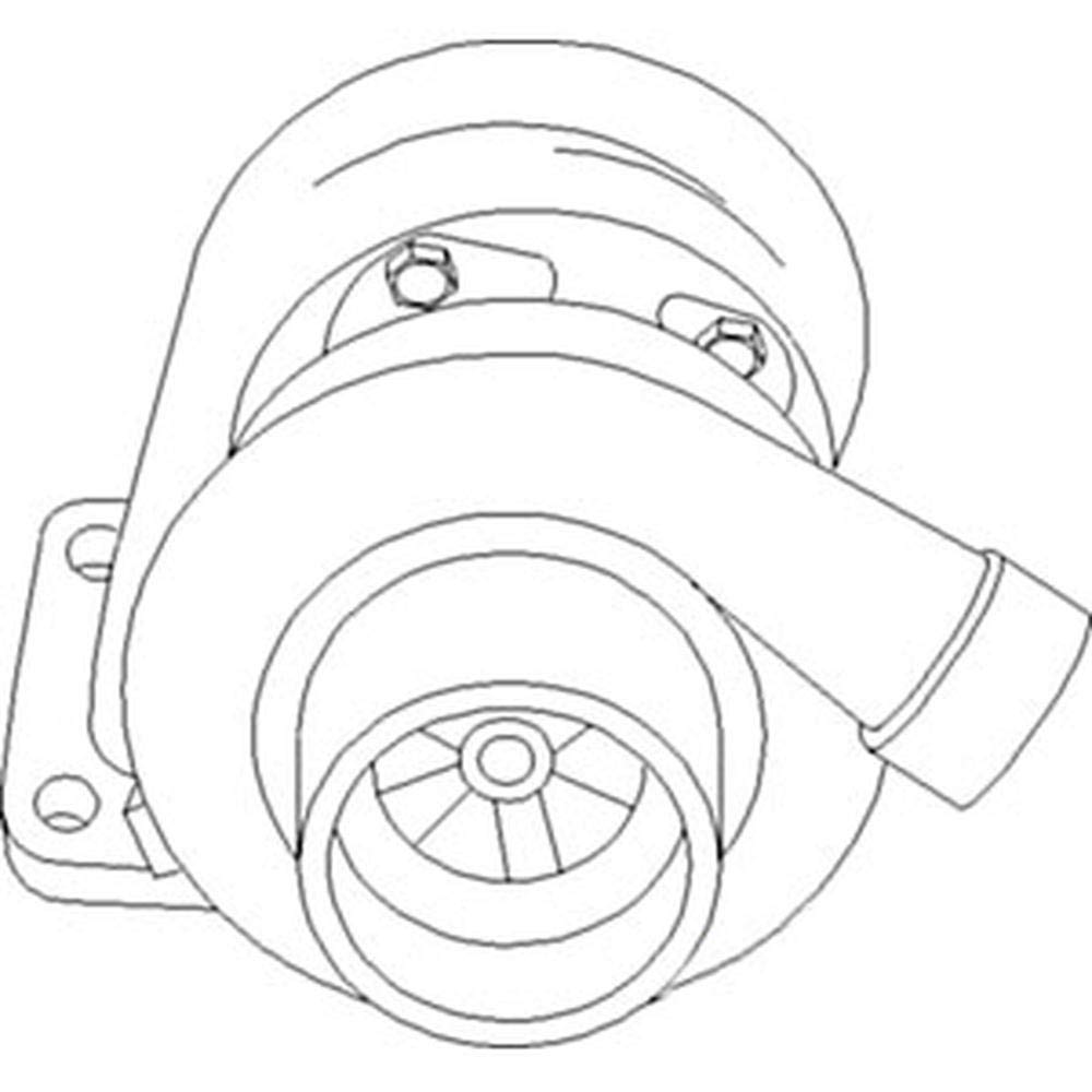 RAParts Turbocharger Compatible with 4039T 317360 RE503722 RE503722-A RE503722T - High Performance Replacement for Diesel Engines - Perfect for Trucks, Heavy Equipment & Industrial Vehicles