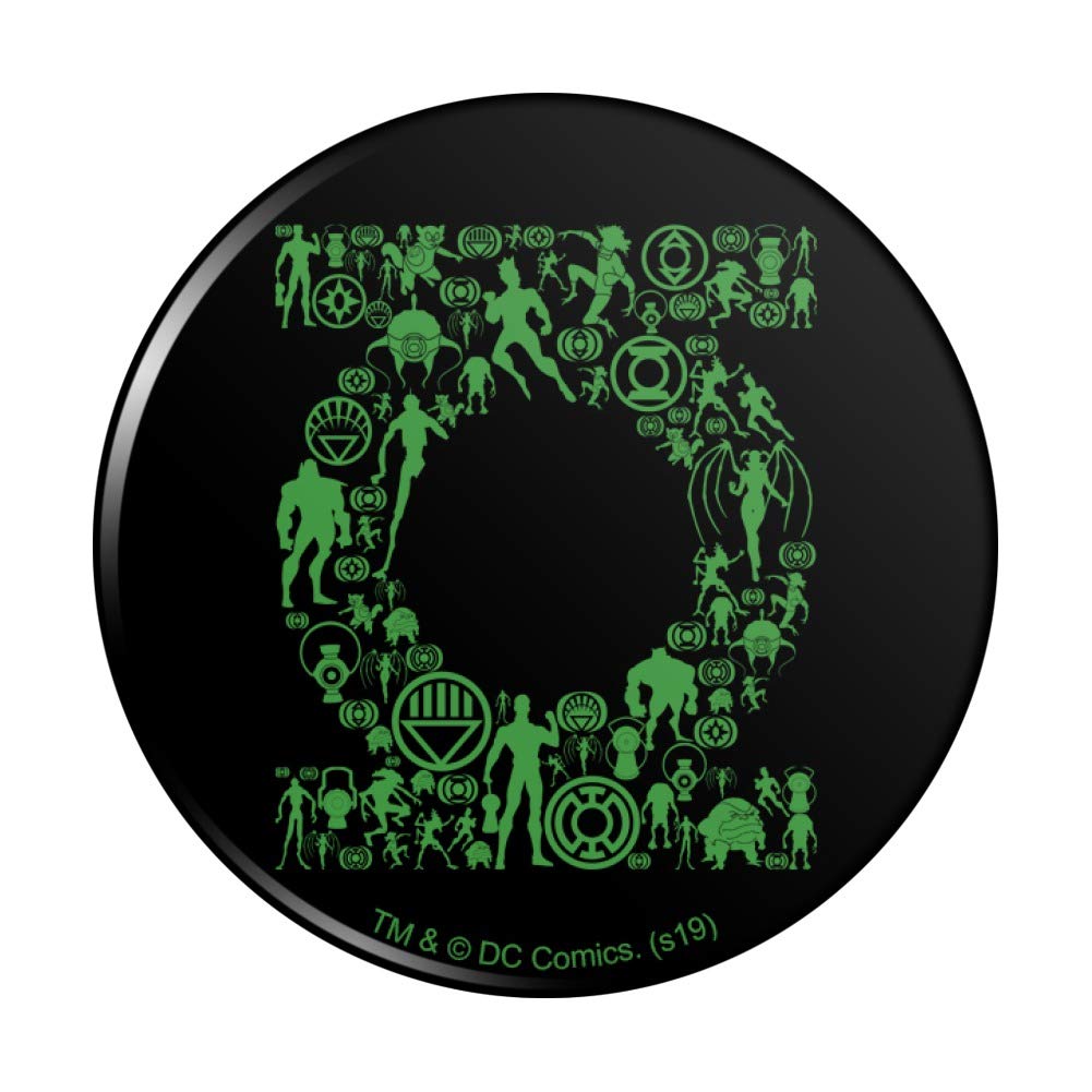 Green Lantern Logo Pinback Button - DC Comics Superhero Collectible - Perfect for Backpacks, Jackets & Comic Conventions