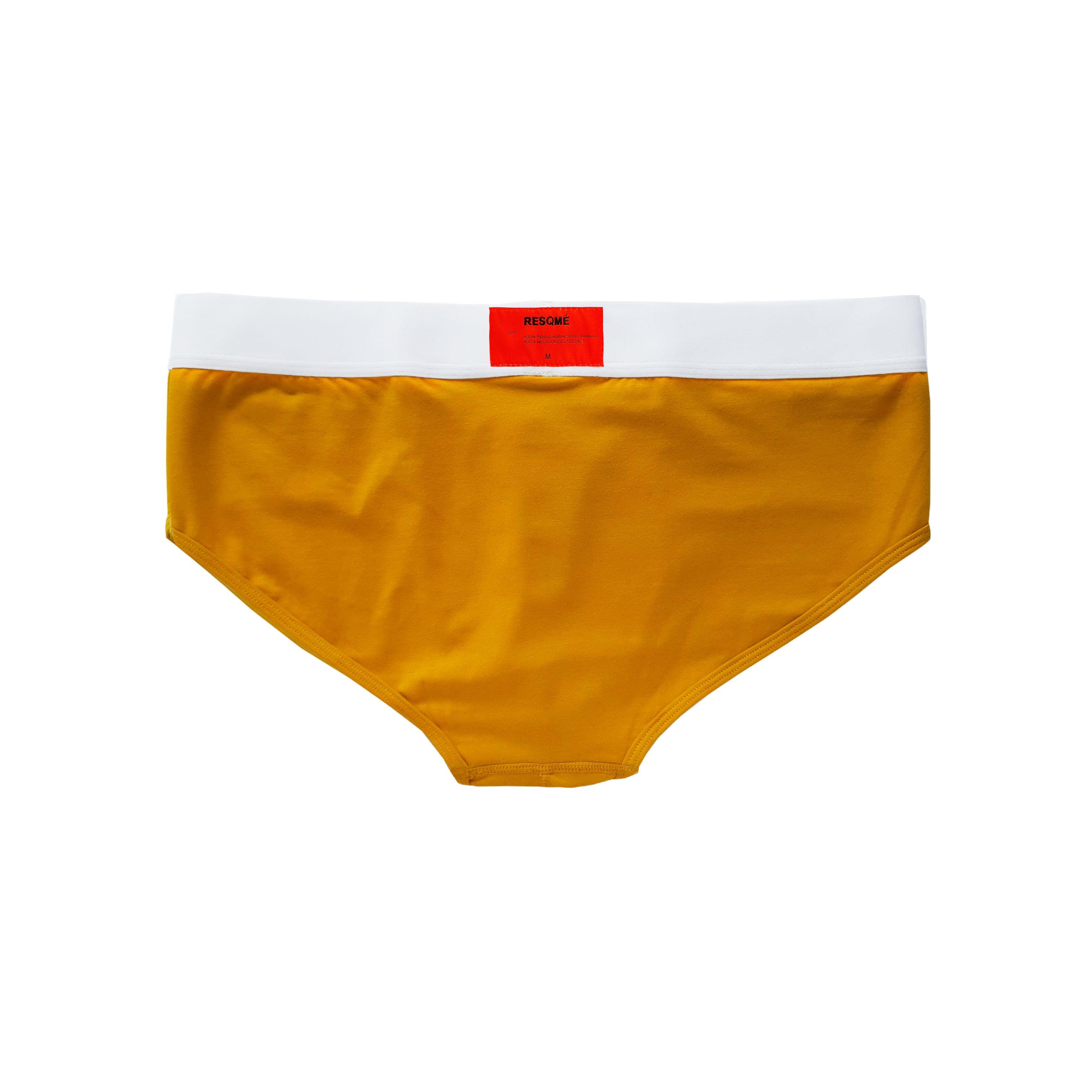 Mustard Yellow Men's Underwear Briefs - Soft Cotton Comfort Fit for Everyday Wear & Active Lifestyle