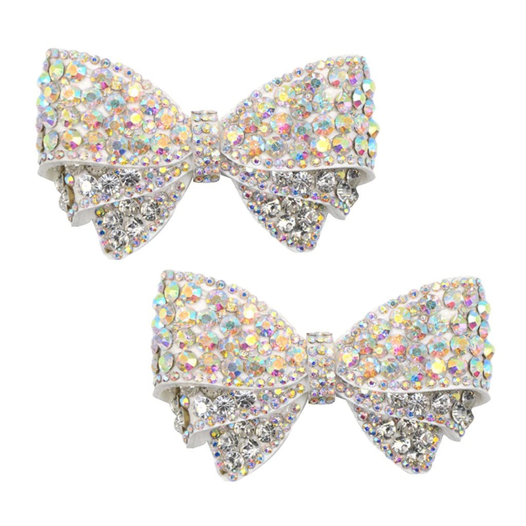 HLDETH Elegant Bowknot Shoe Charms - Detachable High Heel Shoe Clips for Wedding, Party & Special Occasions - Shoe Buckle Decorations (Color A, One Size) - Perfect for Bridal Shoes, Prom Heels & Evening Wear Accessories