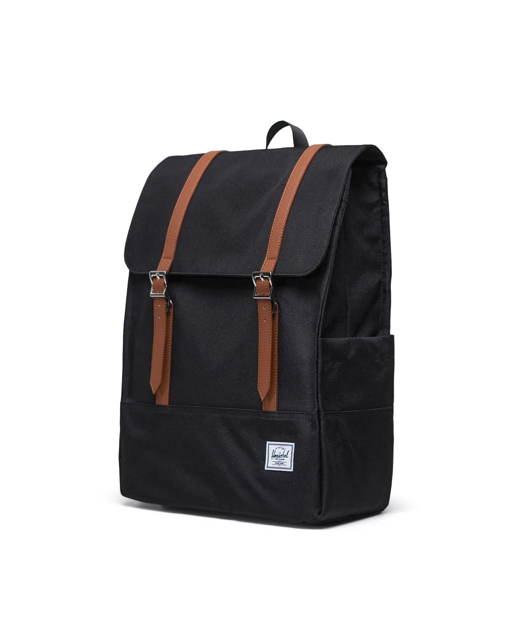 Herschel Black Survey Backpack - Stylish & Durable Laptop Backpack for Men & Women - Perfect for Work, School & Travel
