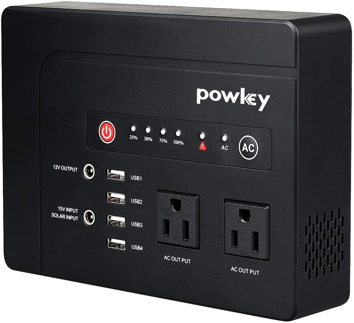 200W Portable Power Station with AC Outlet | 110V Pure Sine Wave Rechargeable Lithium Battery | for Outdoor Camping, RV Trips, Home Backup & Emergency Power Supply