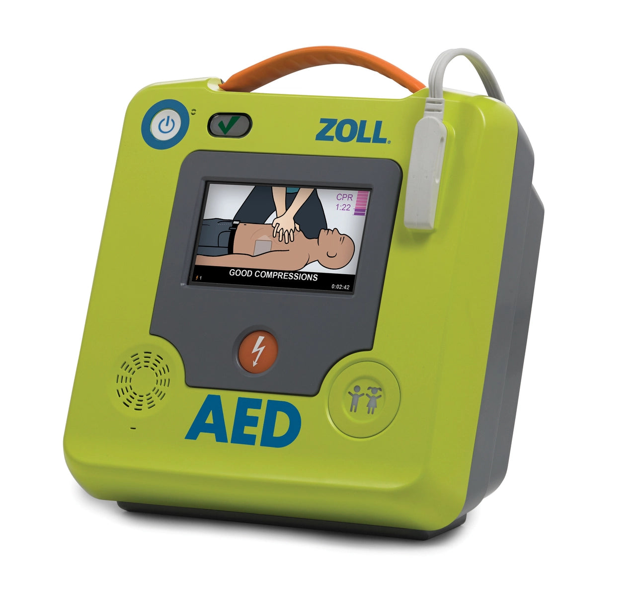 ZOLL AED 3 Fully Automatic Defibrillator - Portable Emergency Heart Monitor for Cardiac Arrest - Home, Office & Public Safety Use