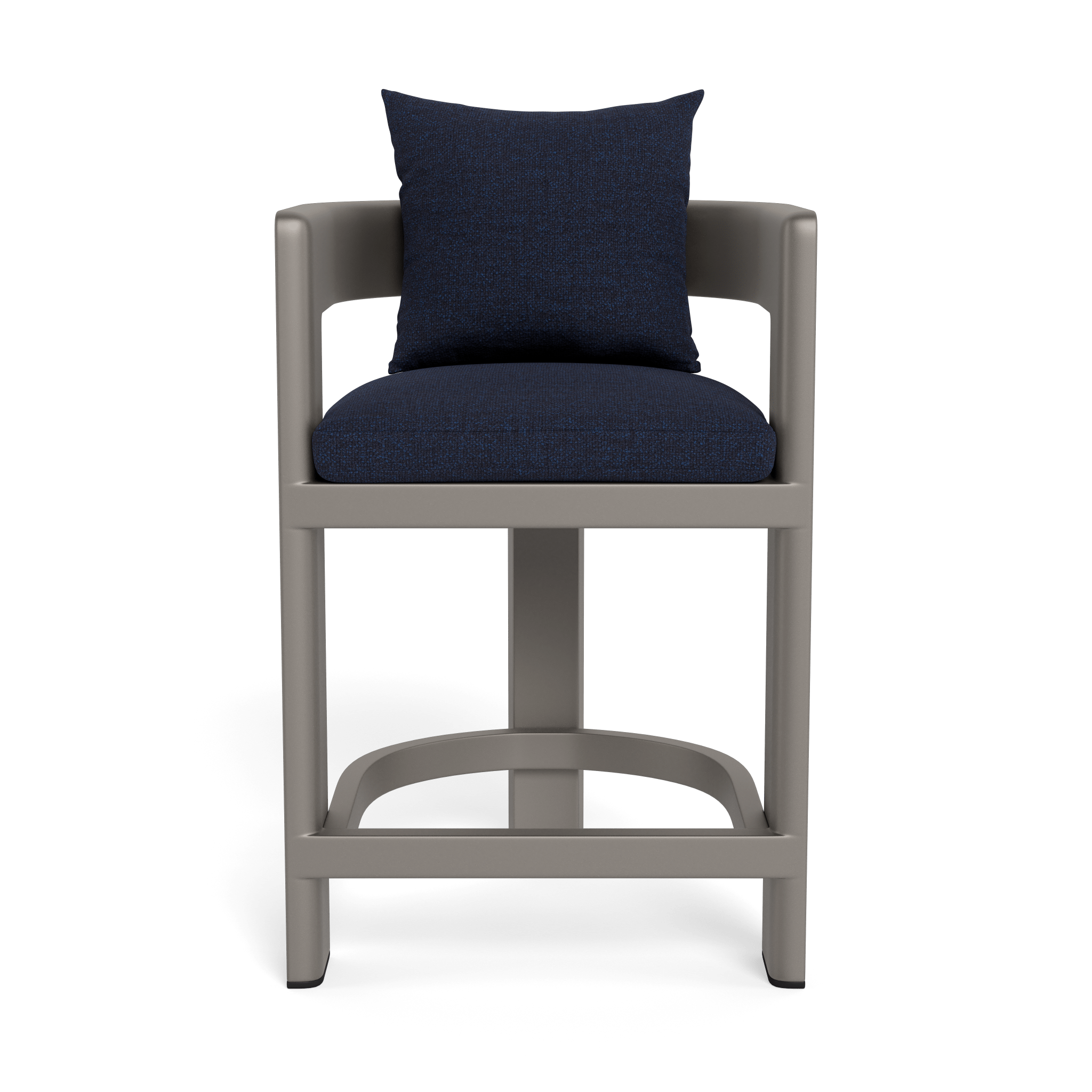 Victoria Aluminum Counter Stool - Modern Bar Stools for Kitchen Island, Breakfast Nook & Home Bar - Adjustable Height & Comfortable Seat - Perfect for Dining, Entertaining & Small Spaces