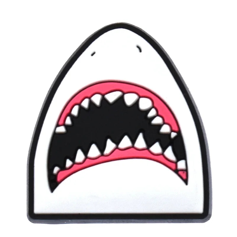 1Pcs Shark Shoe Charms Pin for Crocs - Cute Shoe Decorations for Kids & Adults - Perfect for Christmas, Birthday Parties & Gifts - Unisex Fashion Accessory for Casual Wear & Jibbitz Collection