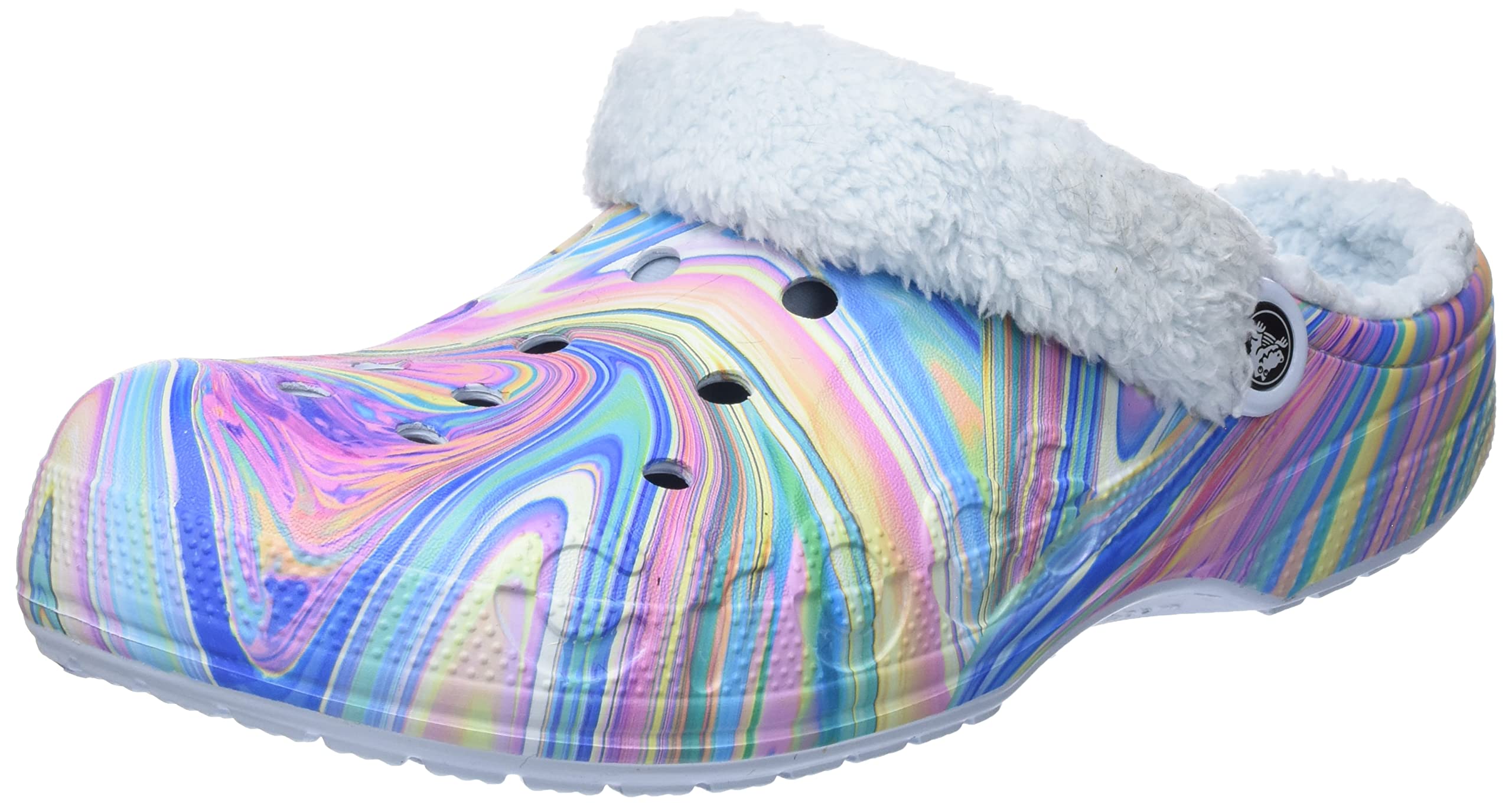 Crocs Unisex-Adult Baya Lined Fuzz Strap Clog - Comfortable Winter Slippers for Men & Women - Perfect for Indoor Lounging, Outdoor Errands and Cold Weather Wear