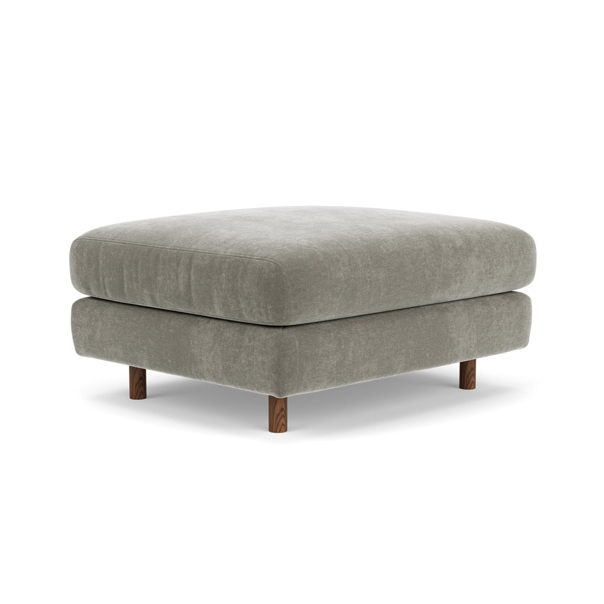 Dylan Fabric Ottoman - Soft and Stylish Footrest, Storage Bench, Living Room Accent Piece - Perfect for Small Spaces, Bedroom, or Lounge Area
