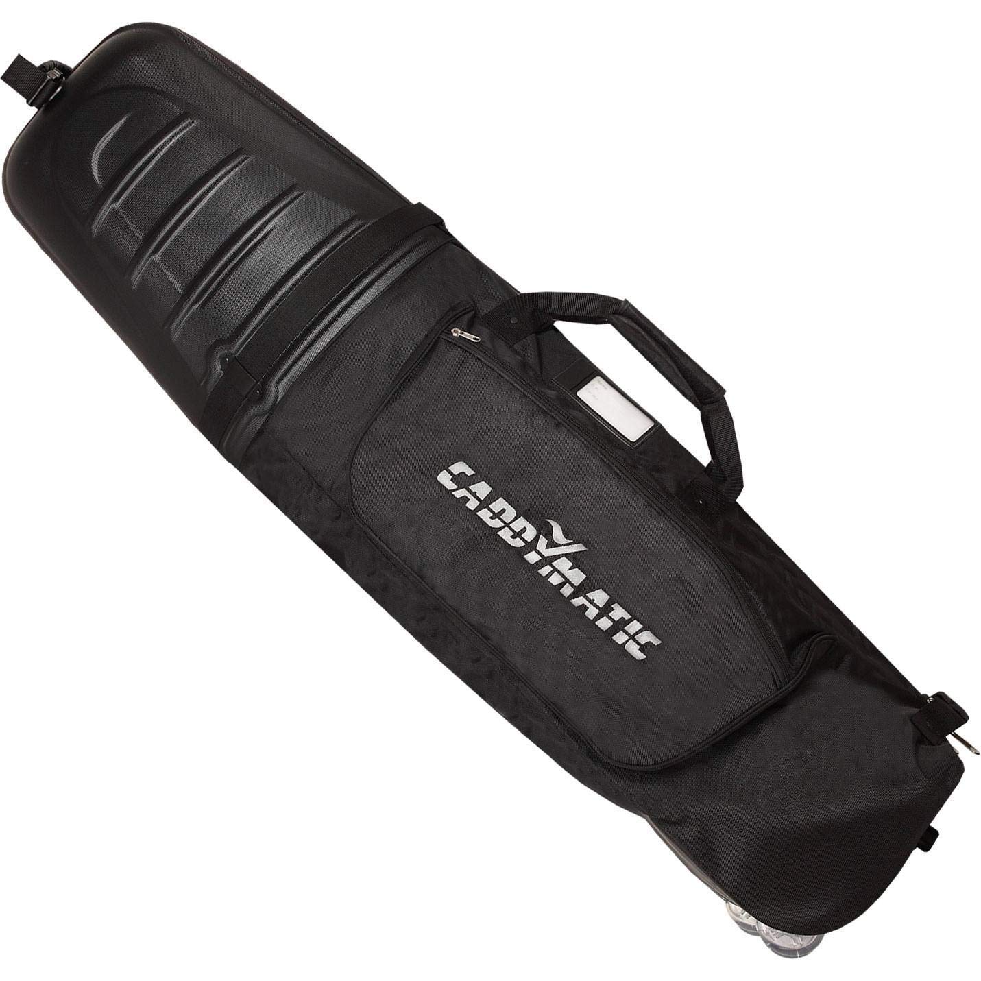 Caddymatic Hard Top Shell Padded Travel Cover with Wheels - Durable Golf Club Protection for Travel & Storage | Perfect for Airline Transport & Home Organization
