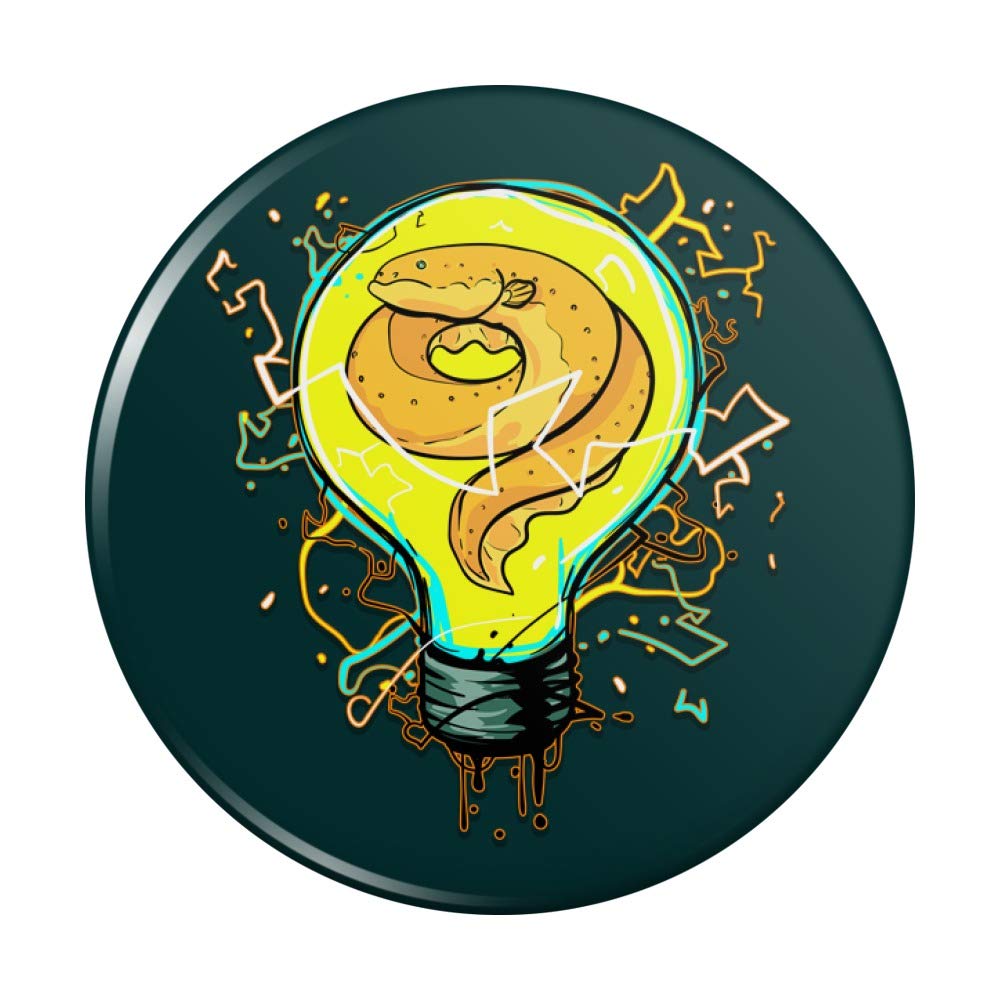 Electric Eel in Light Bulb Magnet - Funny Kitchen Fridge Decoration for Refrigerator, Locker & Office (Novelty Gift Idea for Science & Nature Lovers)