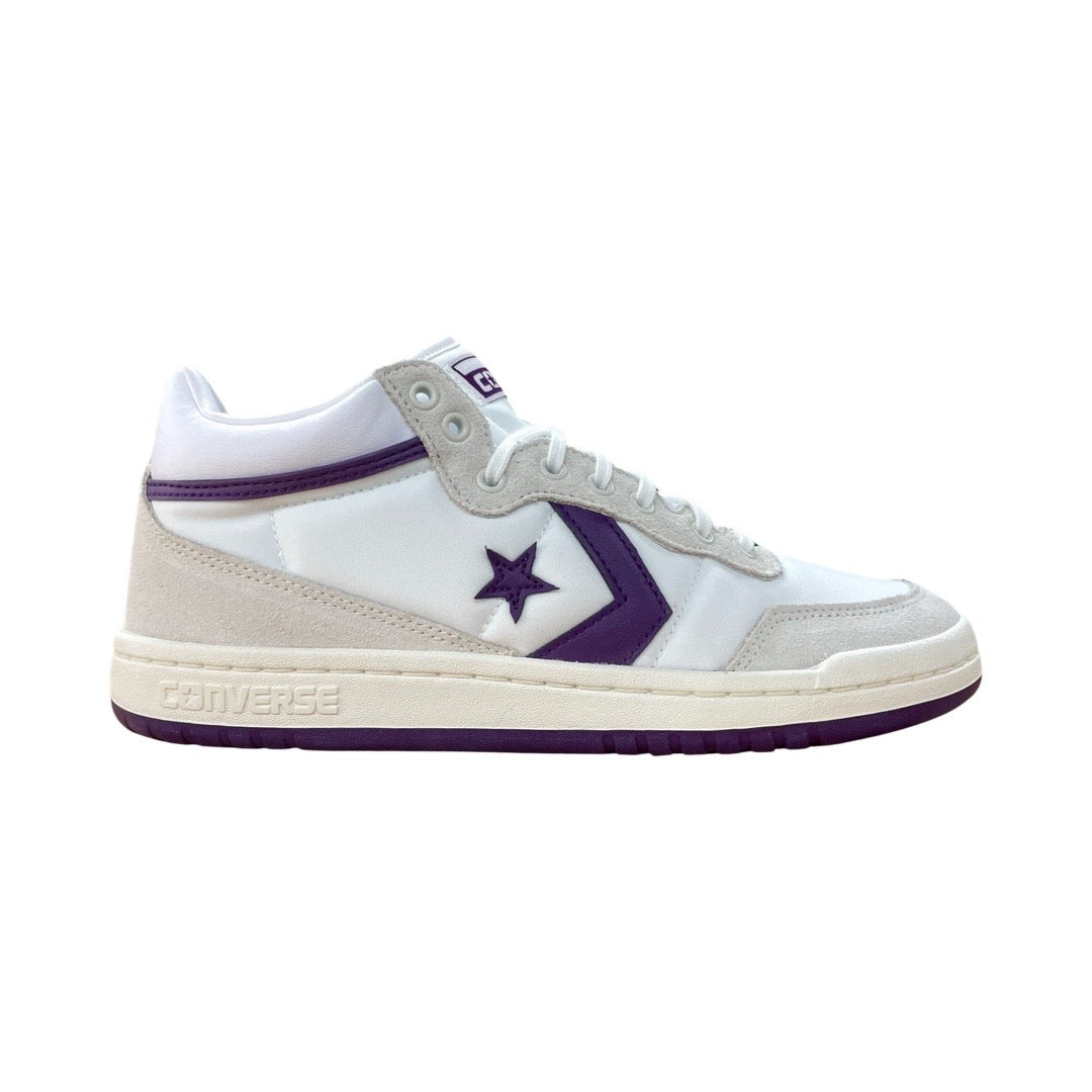 Converse Fastbreak Pro Mid Basketball Shoes - White/Vaporous - High-Top Sneakers for Men & Women - Perfect for Streetwear, Casual & Court Play
