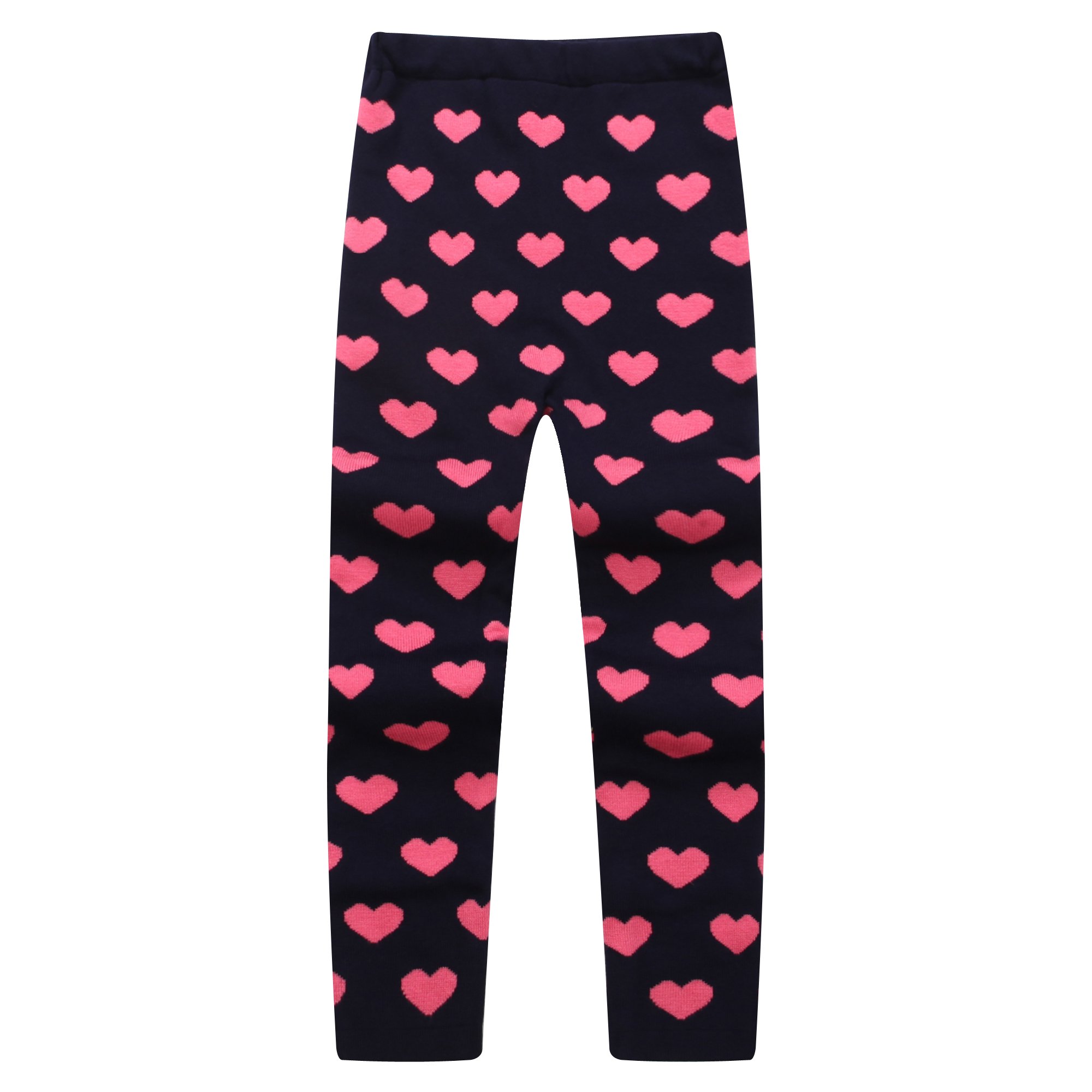 Richie House Girls' Knit Leggings - Soft & Stretchy for Play & School