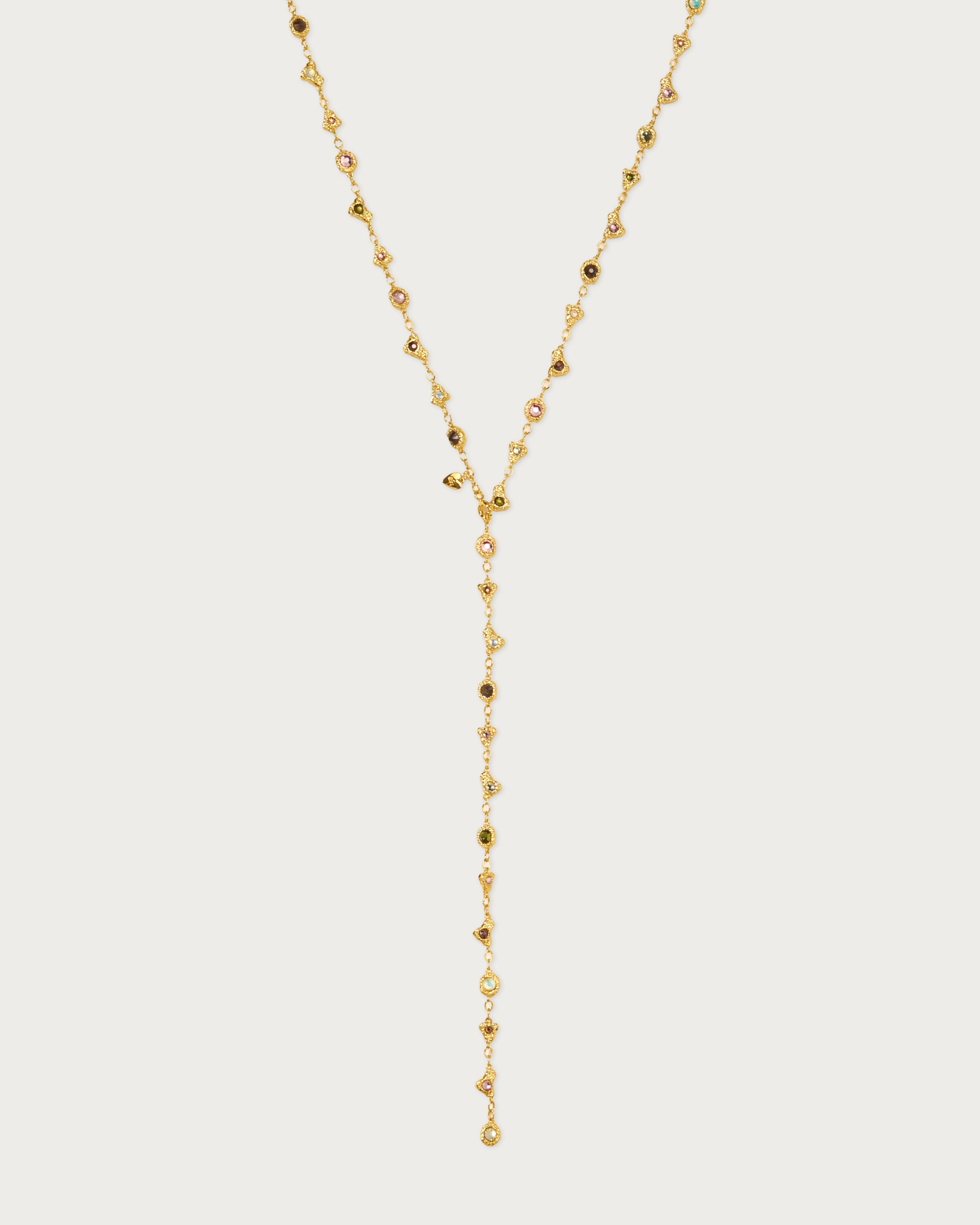 Prism Crystal Long Chain Necklace in Sterling Silver - Elegant Jewelry for Women, Perfect for Parties, Weddings & Everyday Wear