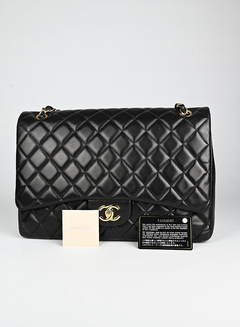 Chanel Timeless Jumbo Black Leather Handbag - Luxury Designer Tote Bag for Women, Perfect for Work, Travel & Evening Events