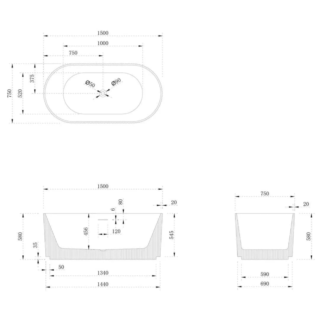 Freestanding Bathtub ROMAN7681 - 67 Inch Acrylic Soaking Tub with Non-Slip Base, Modern 1700MW Whirlpool System for Spa-Like Relaxation at Home | Perfect for Master Bathroom Remodeling