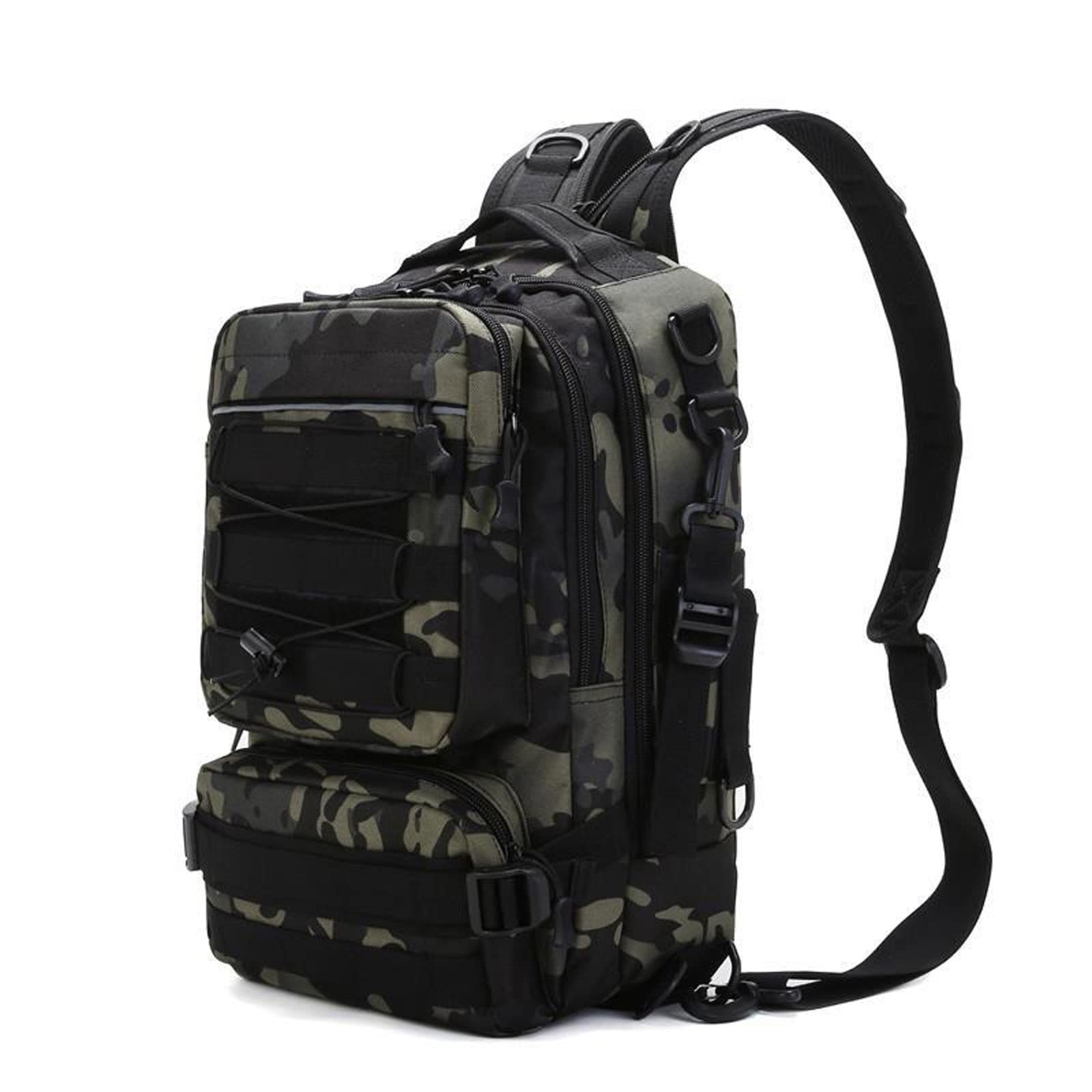 WOBBLO Camouflage Tactical Backpack for Men - Military Hiking Daypack, Outdoor Sports Travel Bag for Trekking, Camping & Army Use | Perfect for Hiking Adventures, Travel & Tactical Missions