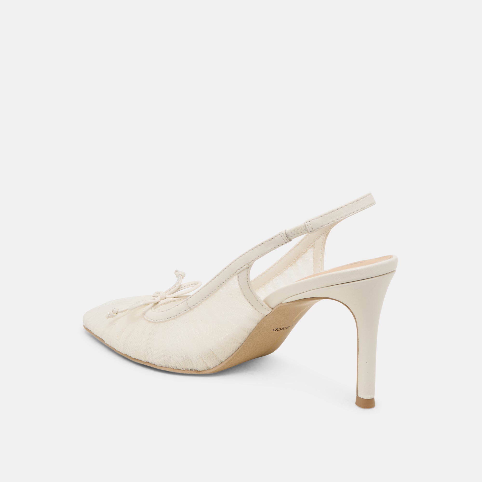 YELA Women's White Tulle High Heels - Elegant Wedding Party Shoes for Brides, Prom, Evening Dresses & Special Occasions
