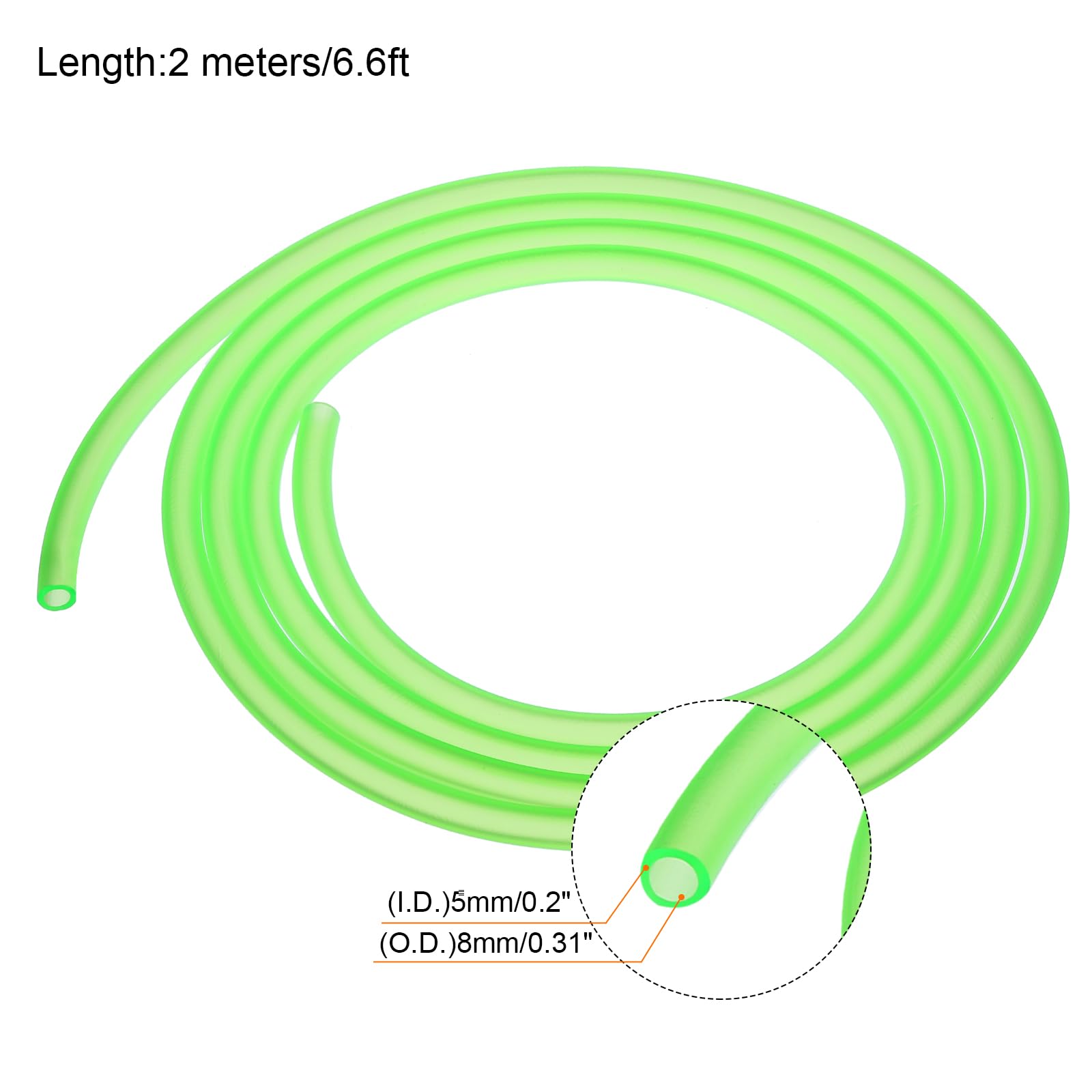 Premium MECCANIXITY PVC Petrol Fuel Line Hose 3/16