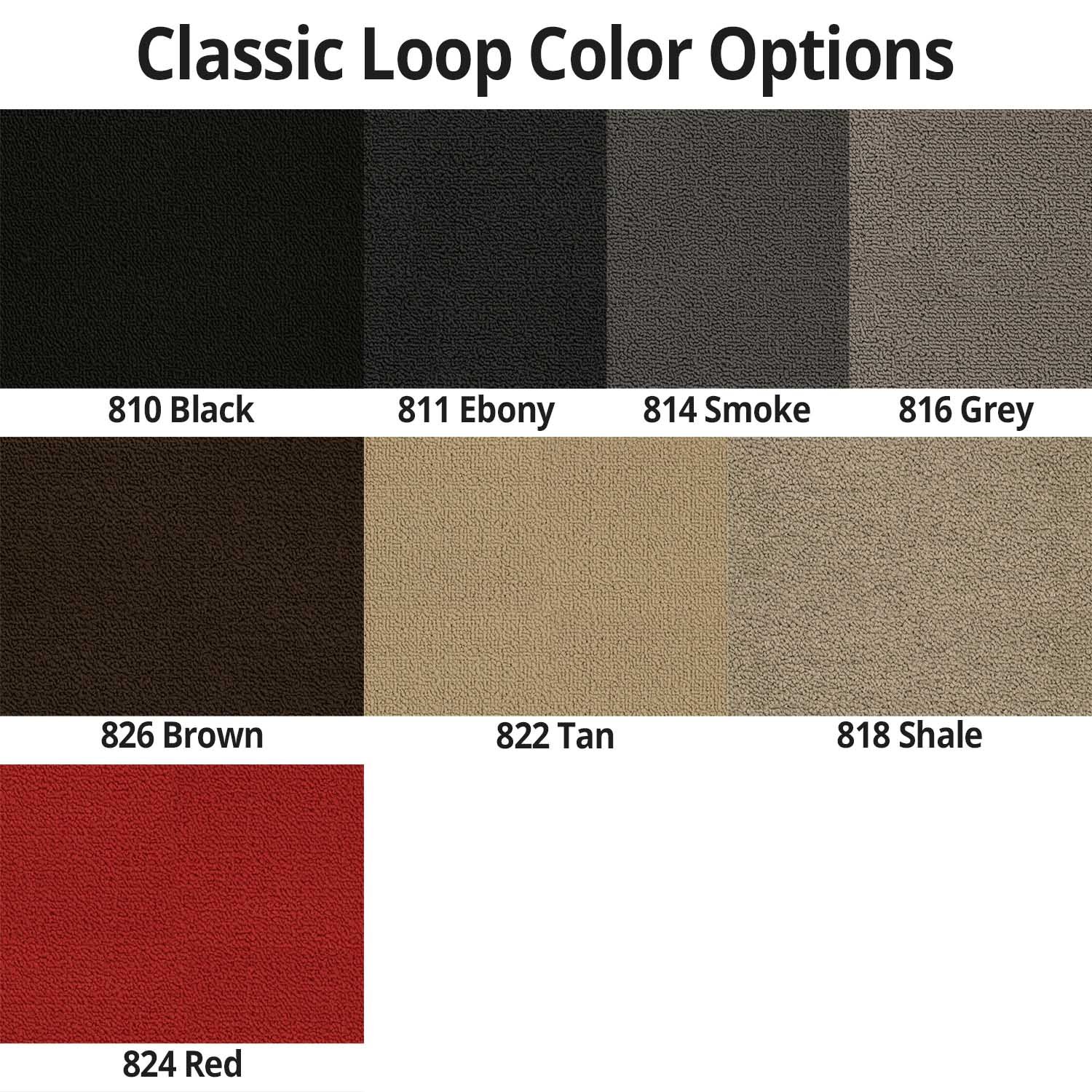 Lloyd Mats Classic Loop Black Front Floor Mats for Pontiac Firebird 1967-1969 - Silver Firebird Lettering Embroidery | Perfect Fit Custom Car Floor Protection for Classic Muscle Cars